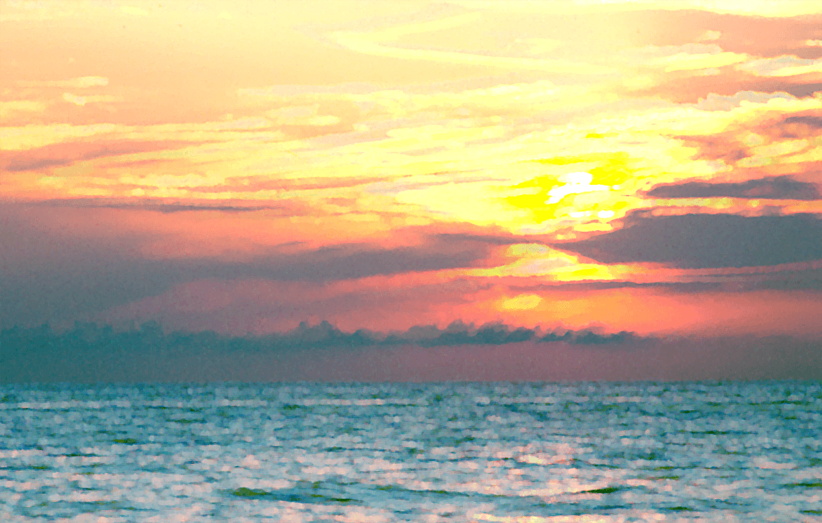 Alba dorata sul mare, 1200x764 HD, Laptop