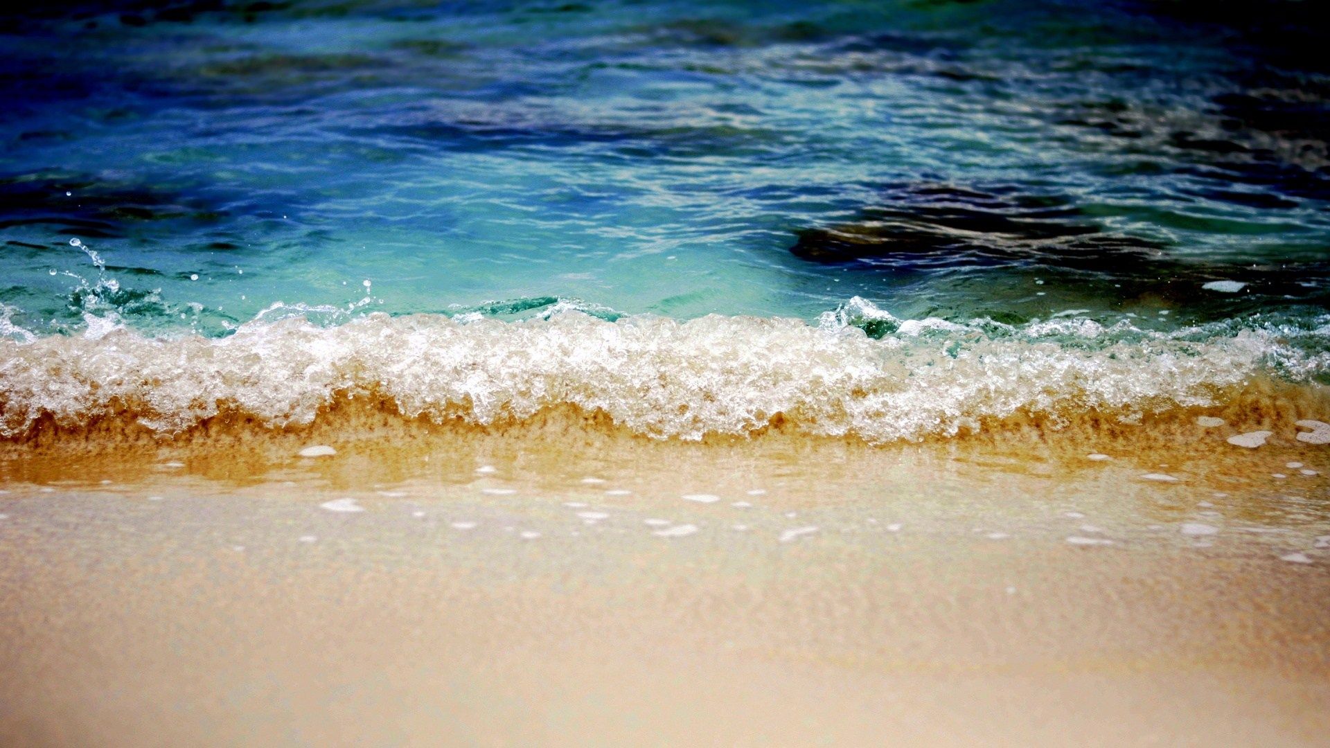 Onda su spiaggia caraibica, 1920x1080 1080p, Desktop