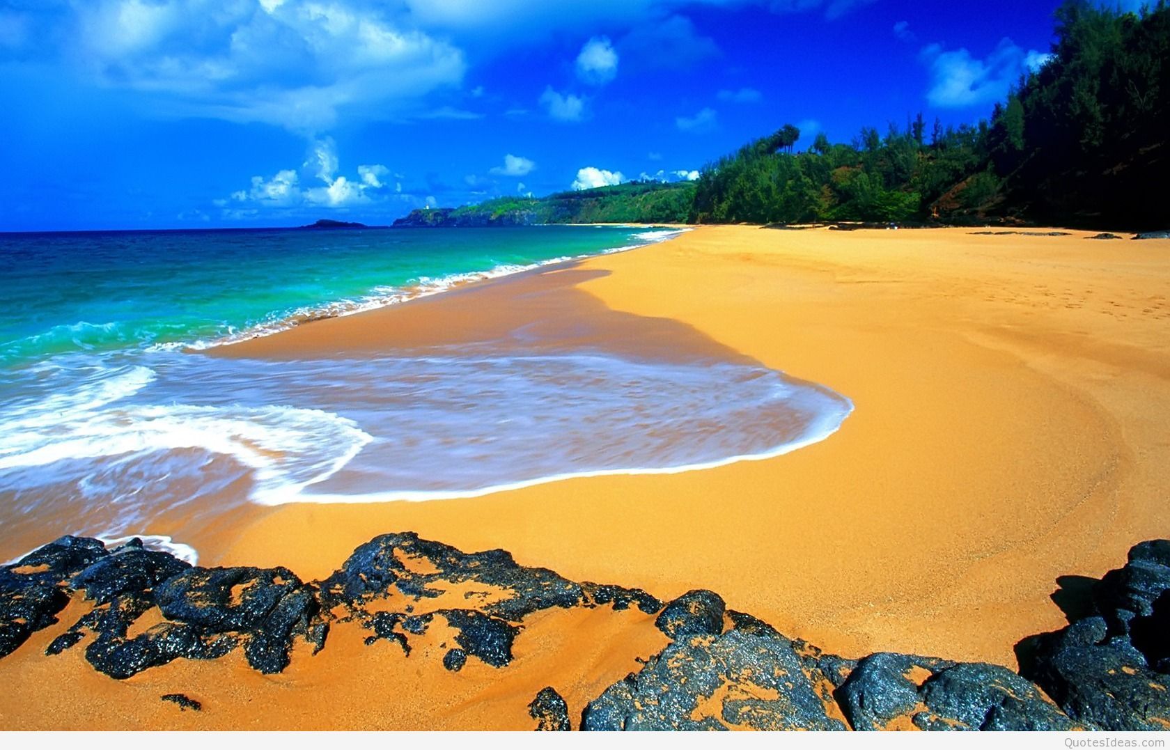 Spiaggia tropicale sabbia dorata, 1680x1077 900p, MacBook Air
