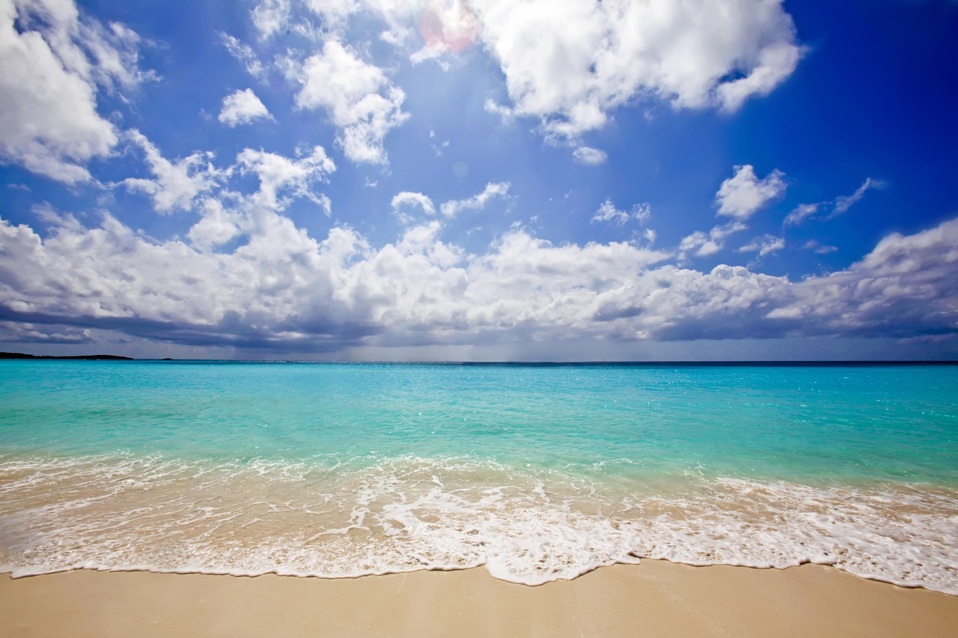 Spiaggia tropicale mare turchese, 1920x1280 Full HD+, Desktop