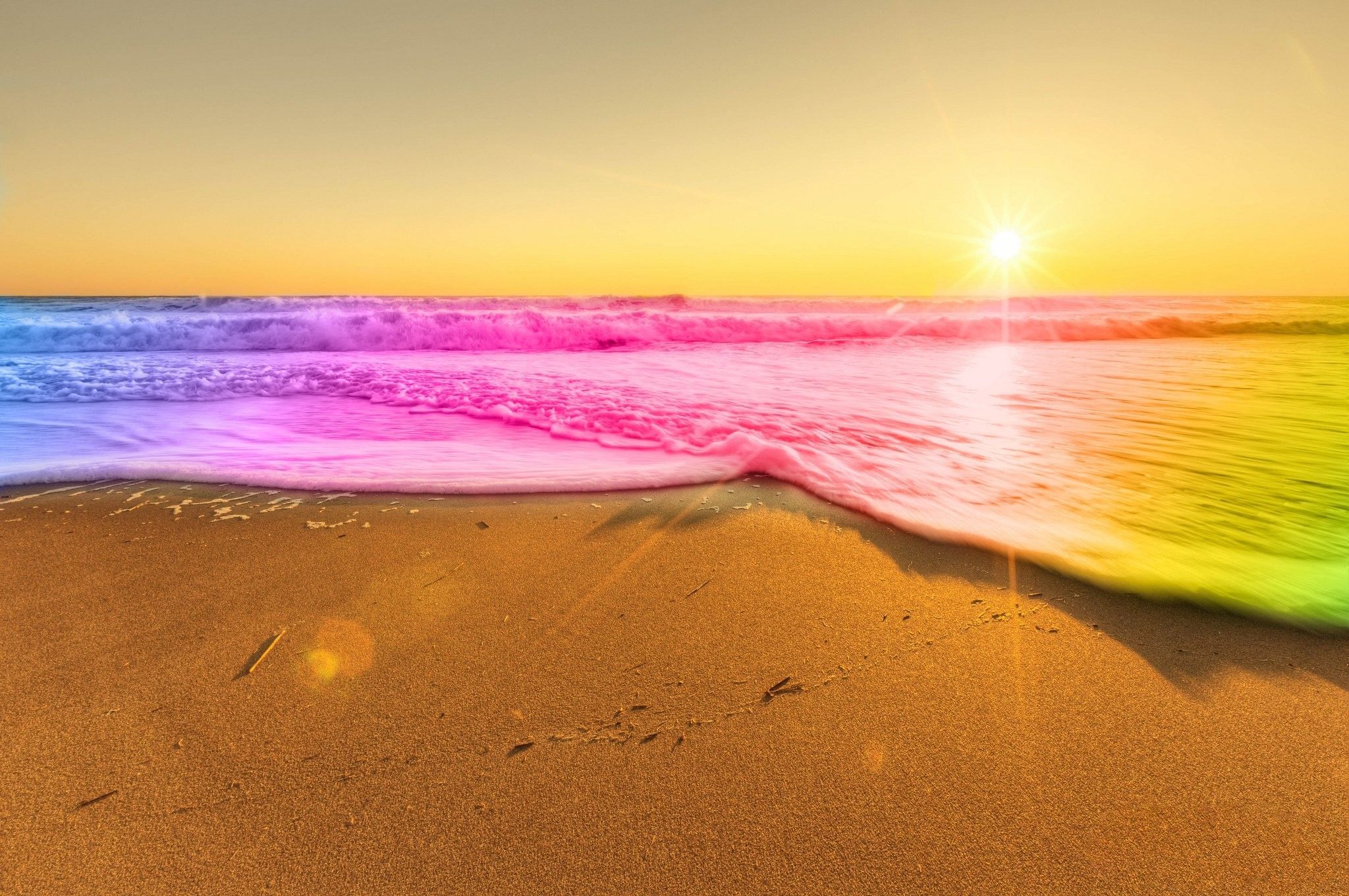 Coppia seduta spiaggia tramonto, 1920x1080 Full HD 1080p, Laptop