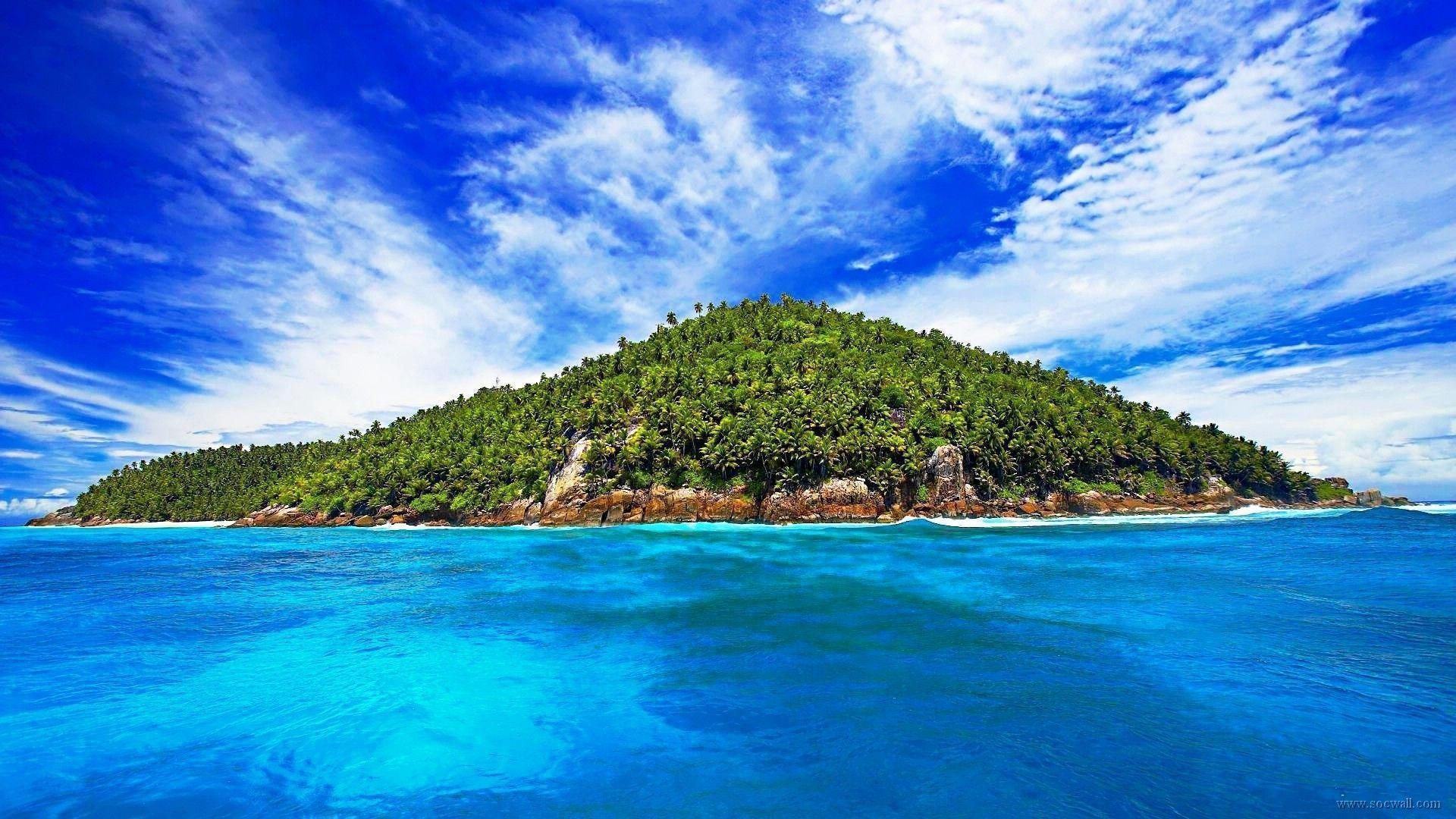 Isola tropicale con mare turchese, 1920x1080 Full HD 1080p, PC Desktop