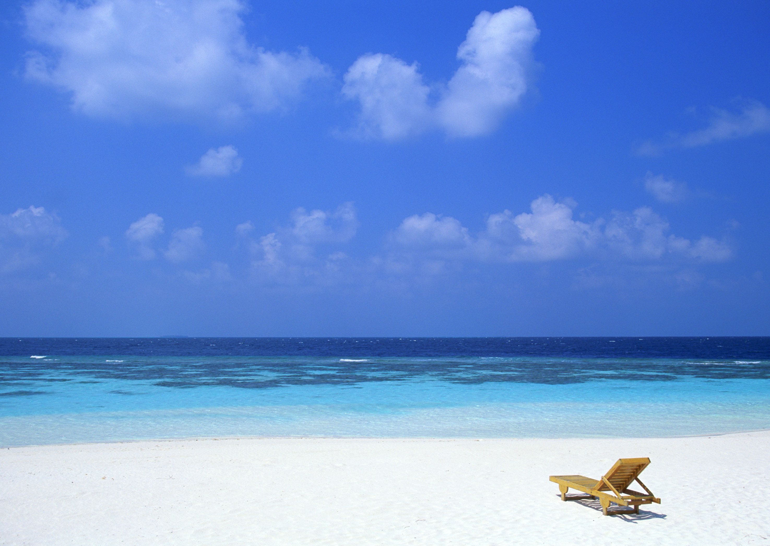 Sedia sdraio spiaggia caraibica, 2950x2094 2K, Desktop