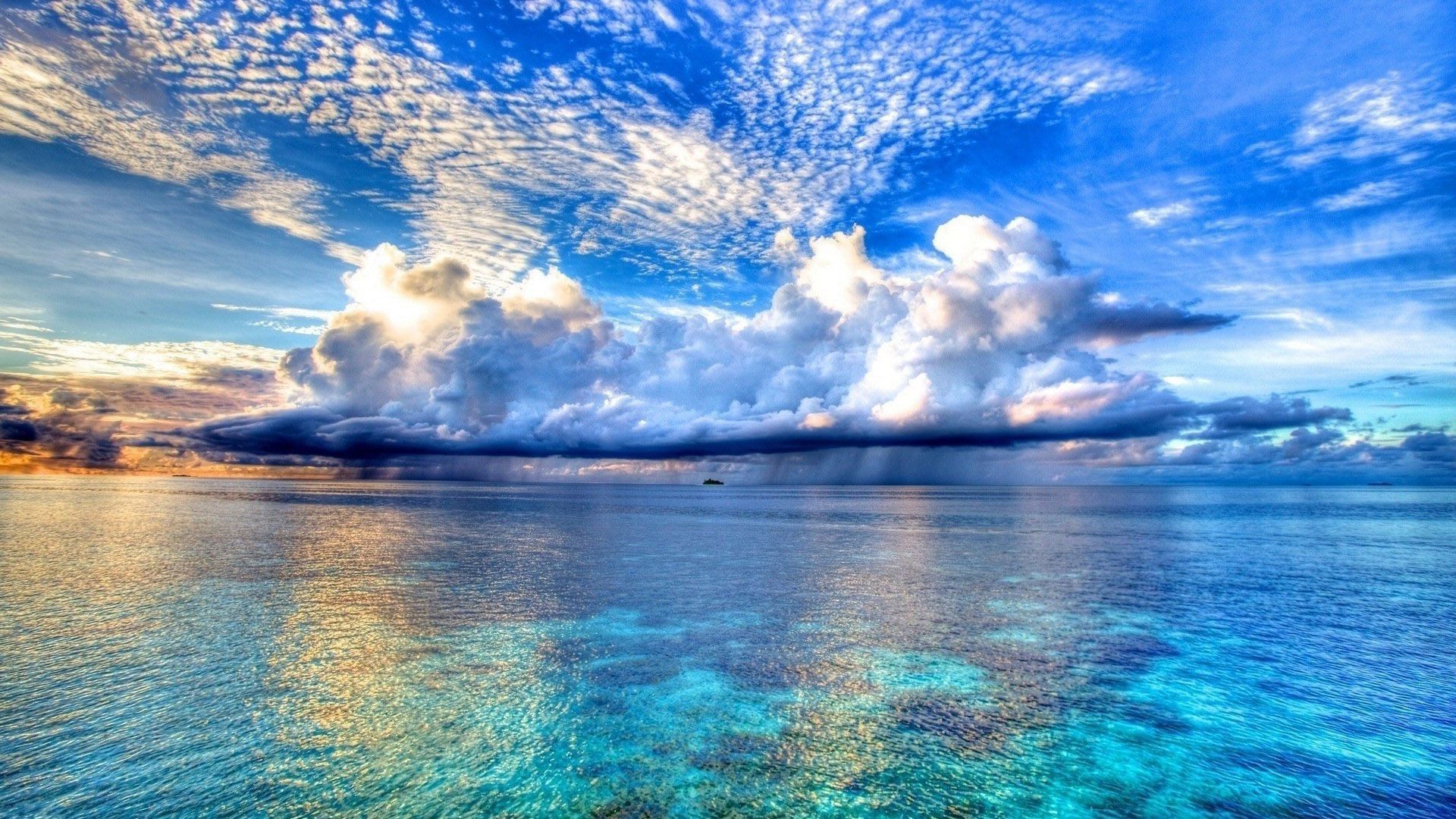 Spiaggia caraibica mare turchese, 1920x1080 1080p, Monitor Gaming