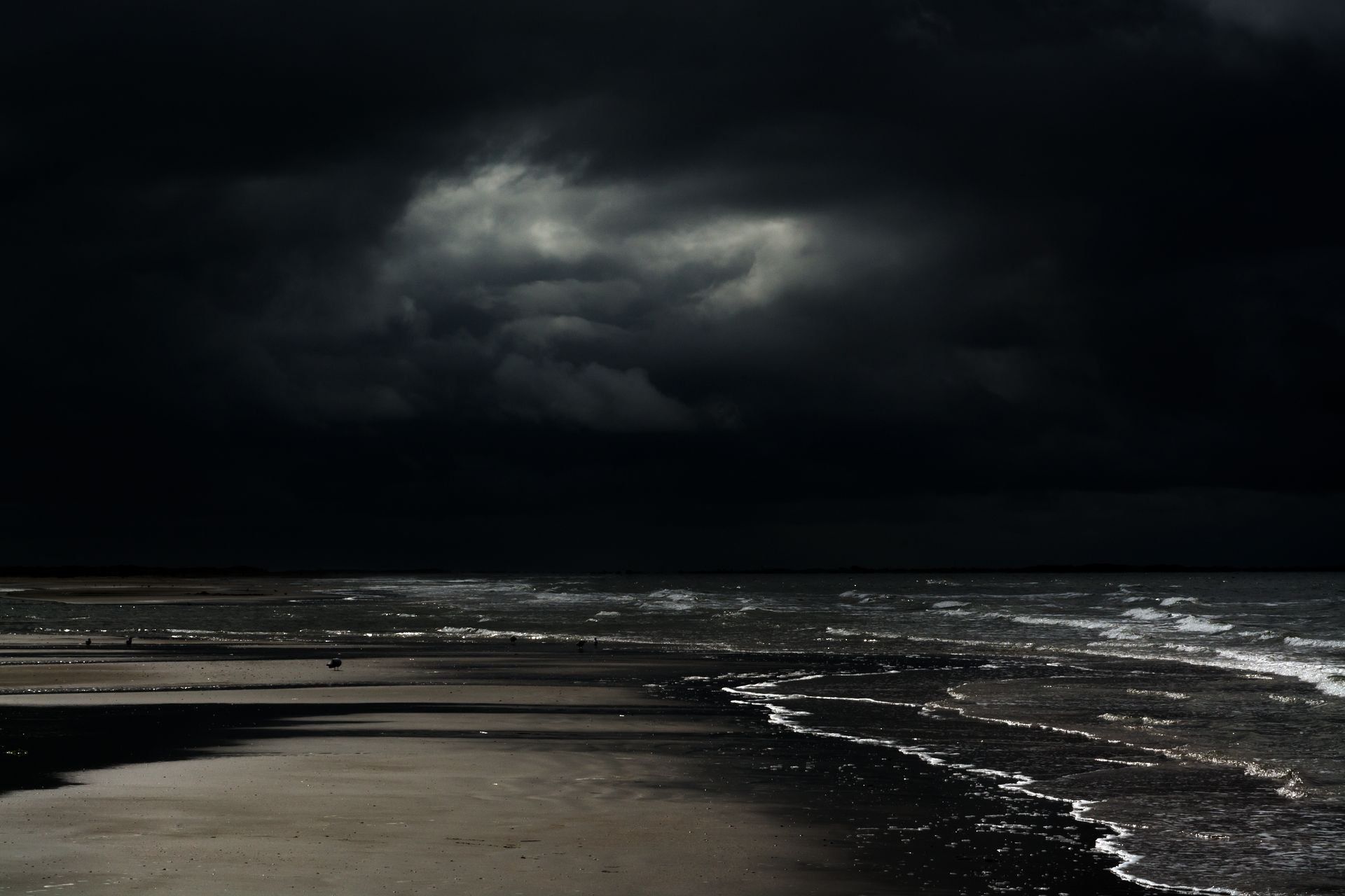 Spiaggia buia di notte, 1920x1280 Full HD+, Laptop