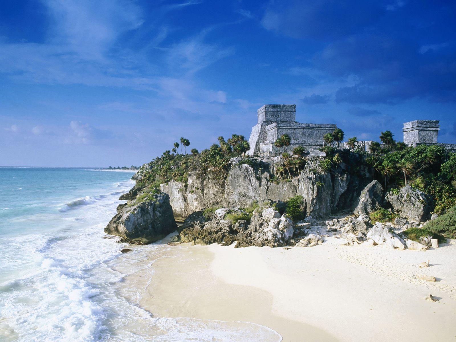 Rovine Maya Tulum spiaggia, 1600x1200 HD, PC Desktop
