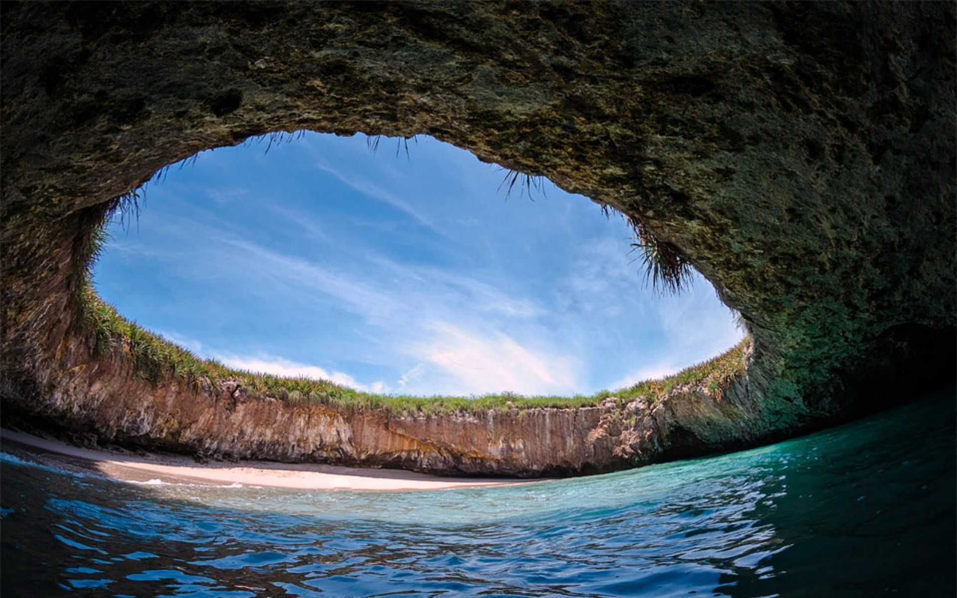 Spiaggia nascosta grotta Marieta, 1920x1200 Full HD+ WUXGA, Desktop