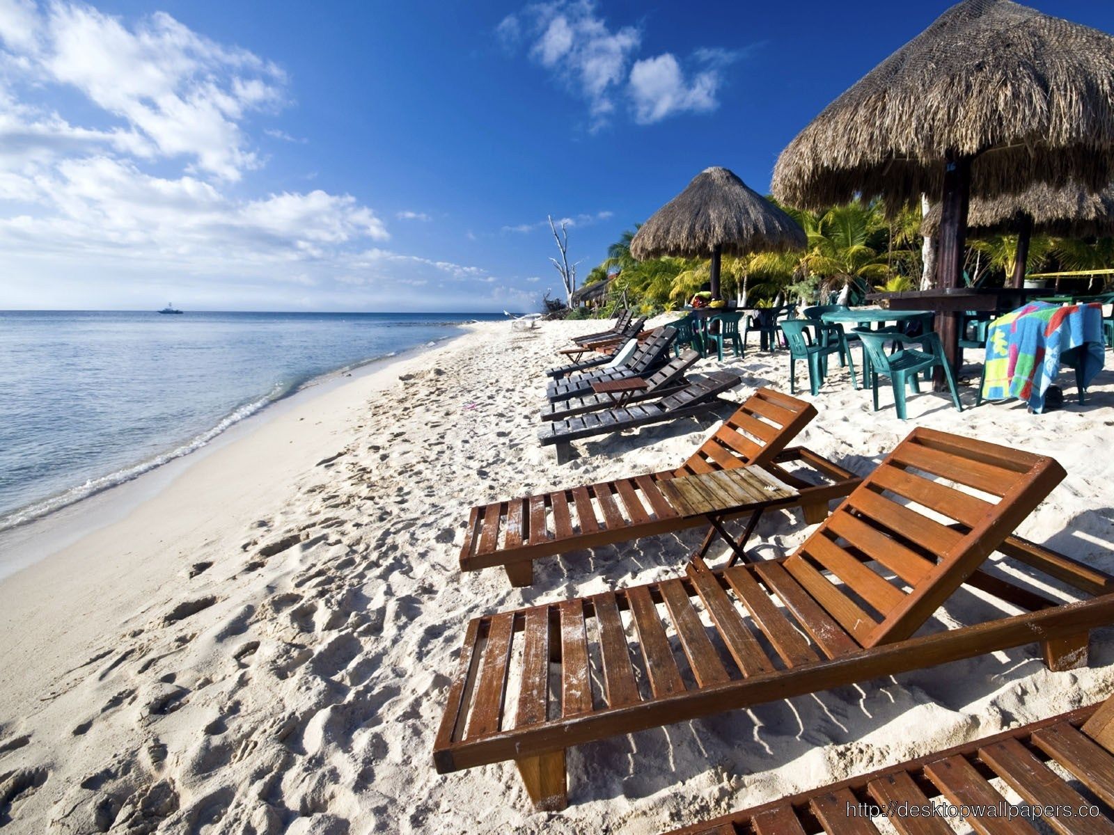 Spiaggia con palme tropicali, 1920x1080 Full HD 1080p, PC