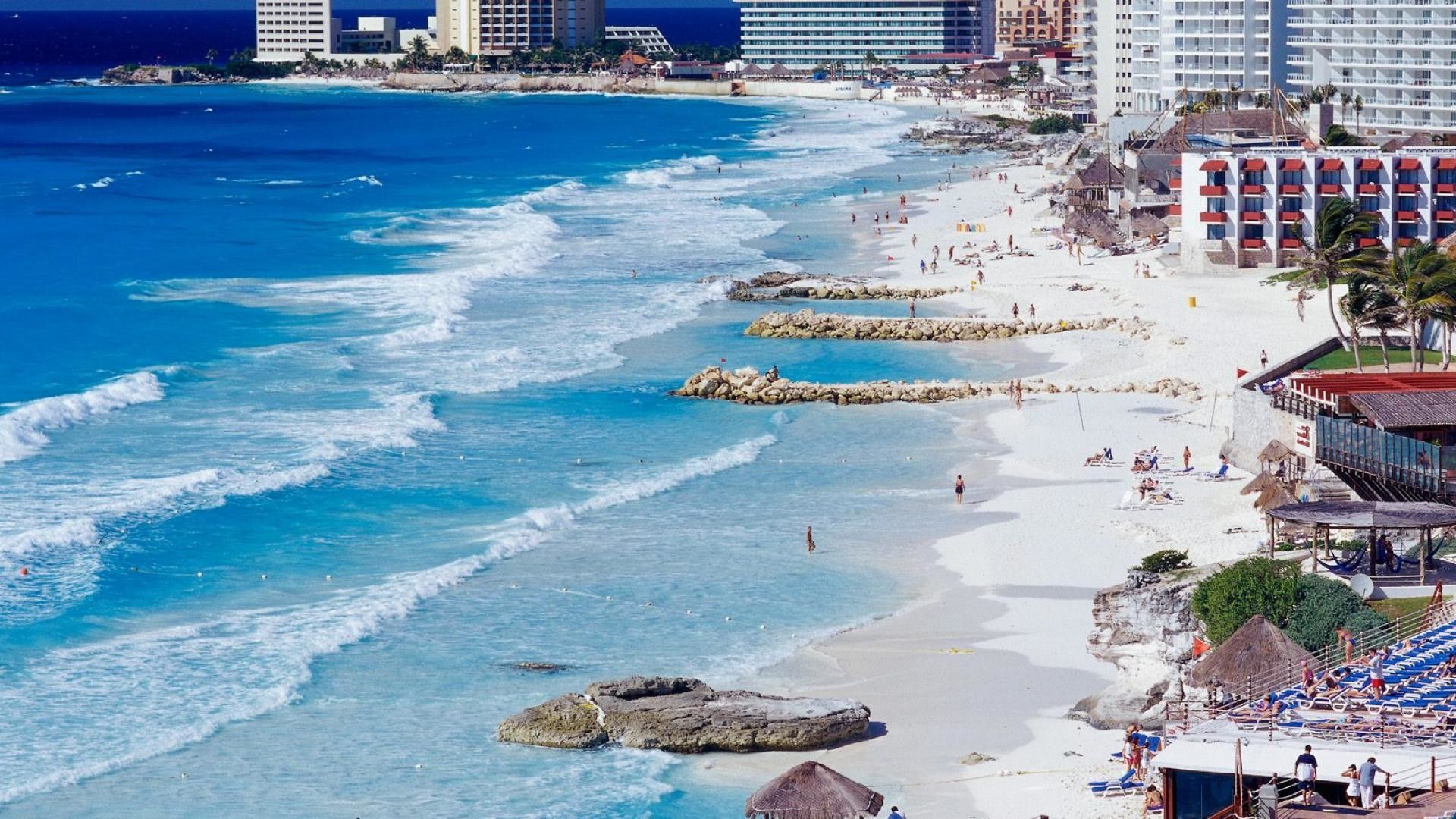 Spiaggia Cancun Messico hotel, nazionale calcio, 1920x1080 Full HD 1080p, Desktop