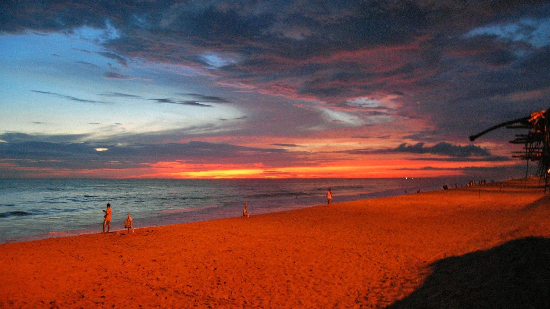 Tramonto su spiaggia messicana, 1920x1080 Full HD, PC Desktop