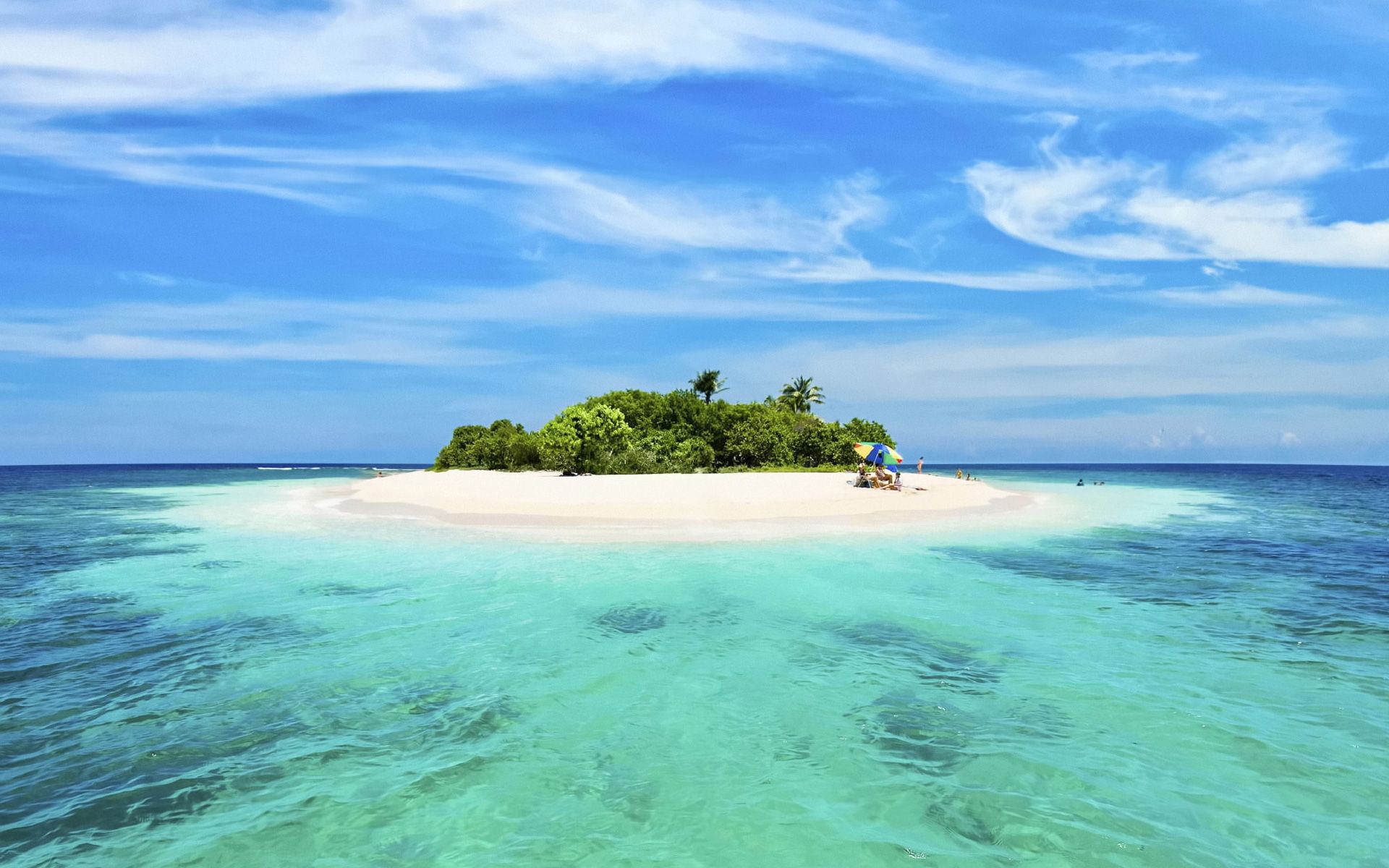 Isola tropicale con palme, 1920x1200 Full HD+, Monitor Gaming