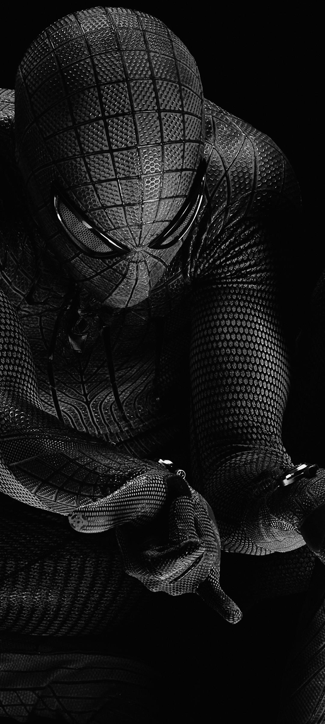 Spider-Man in bianco e nero, Uomo Ragno, 1080x2400 Full HD Verticale, iPhone