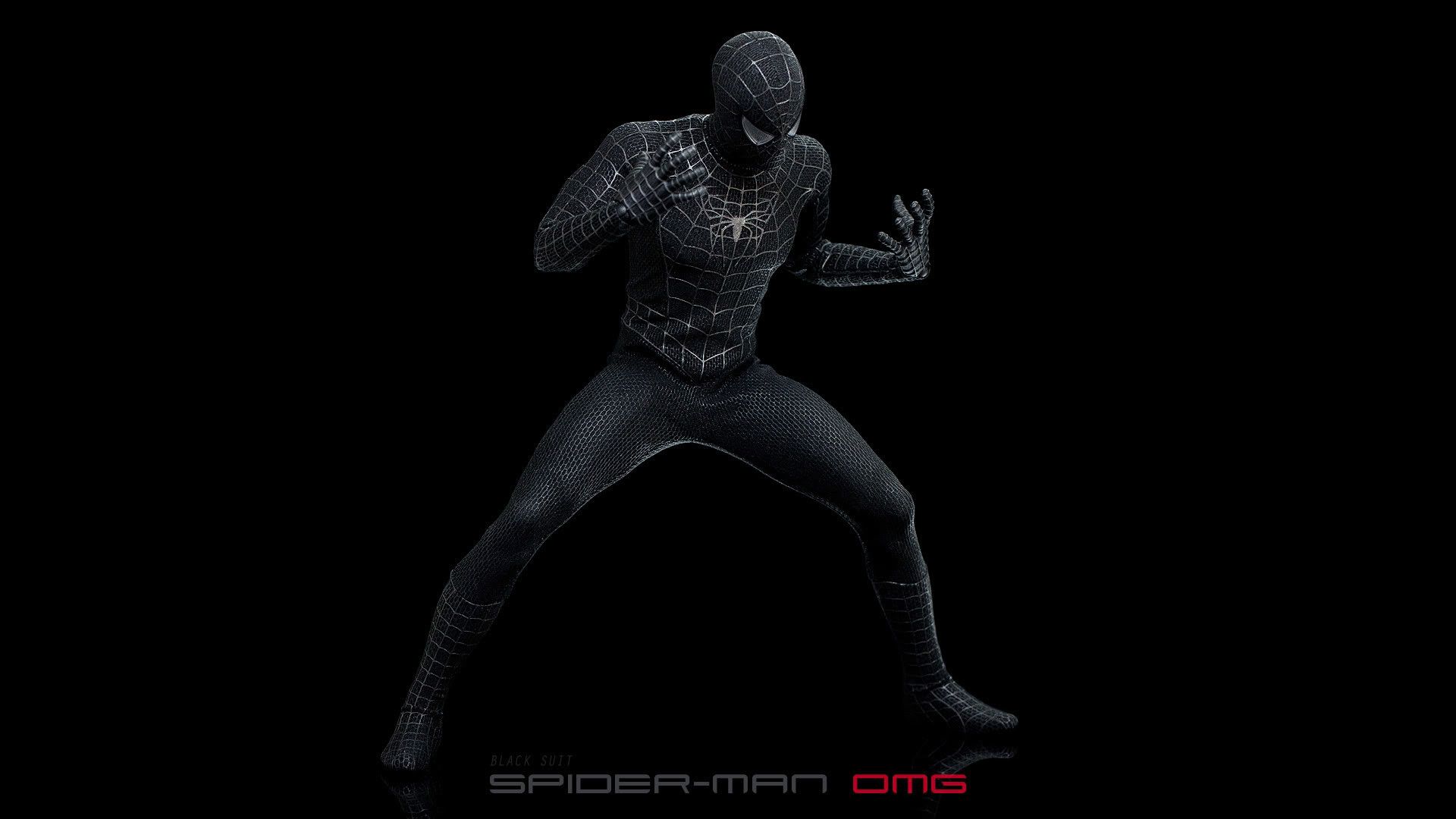 Spider-Man tuta nera, 1920x1080 Full HD, PC