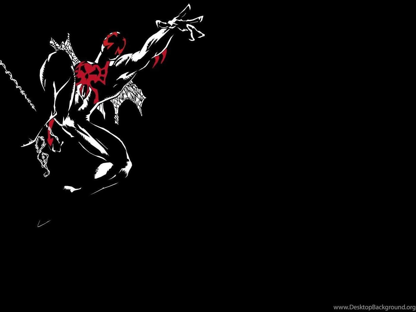 Spider-Man 2099 bianco nero, 1400x1050 HD, Desktop