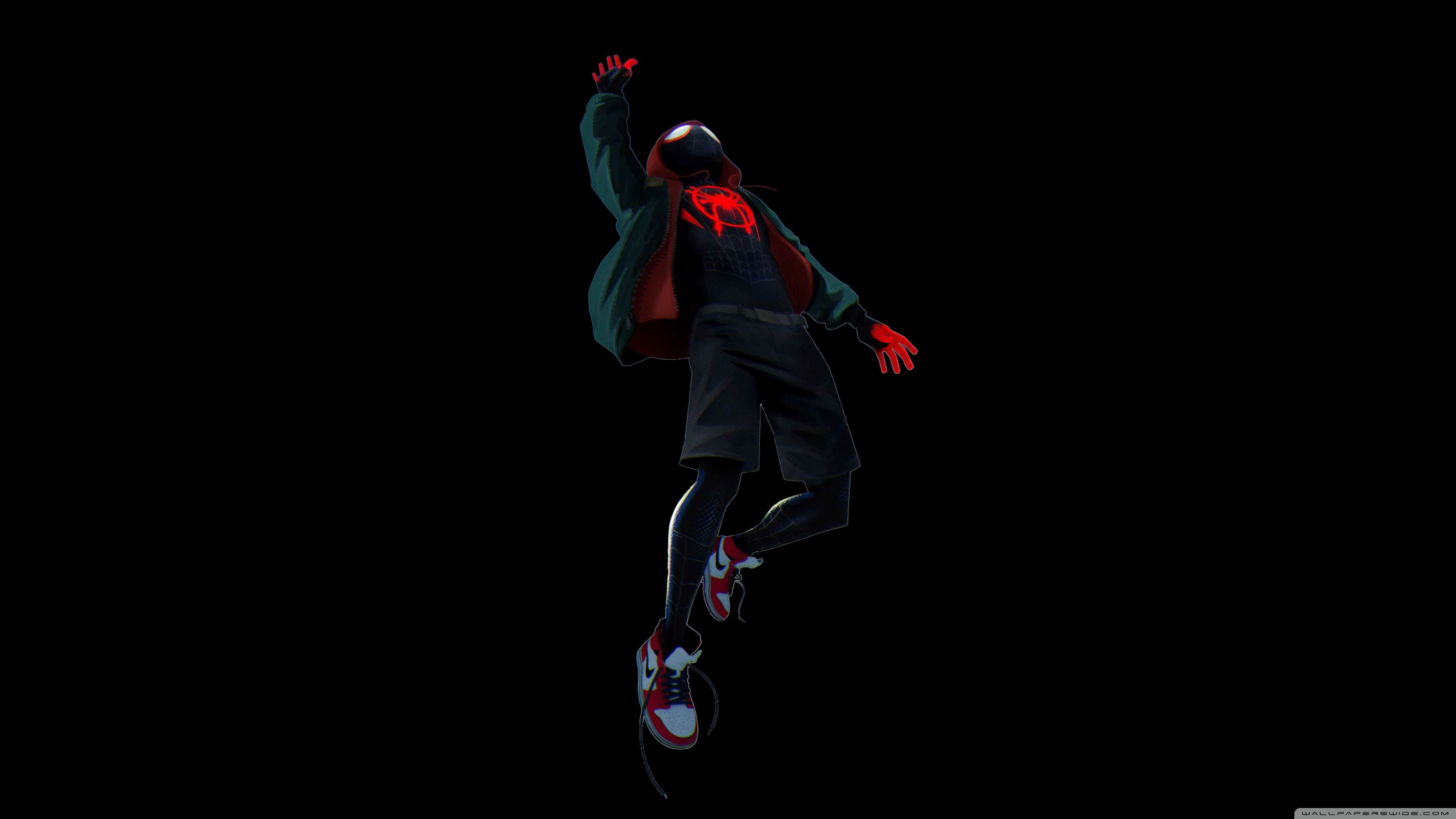 Miles Morales Spider-Man salto, 3554x1999 2K, Monitor Gaming