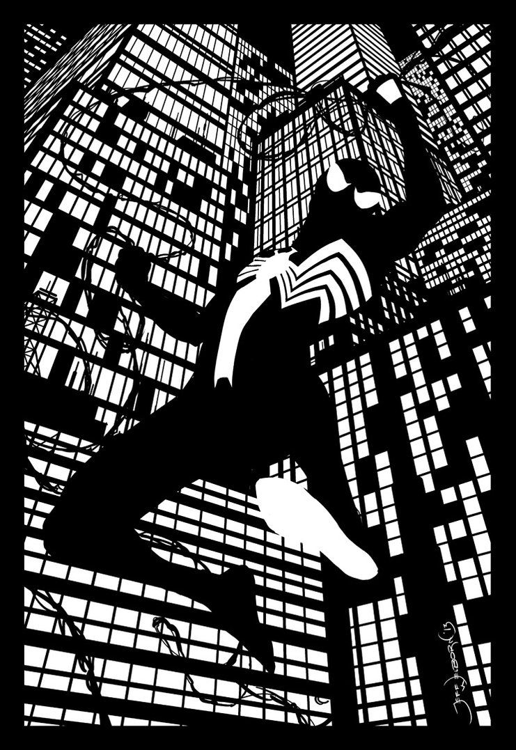 Spider-Man bianco e nero città, 741x1077 Full HD Verticale, Smartphone