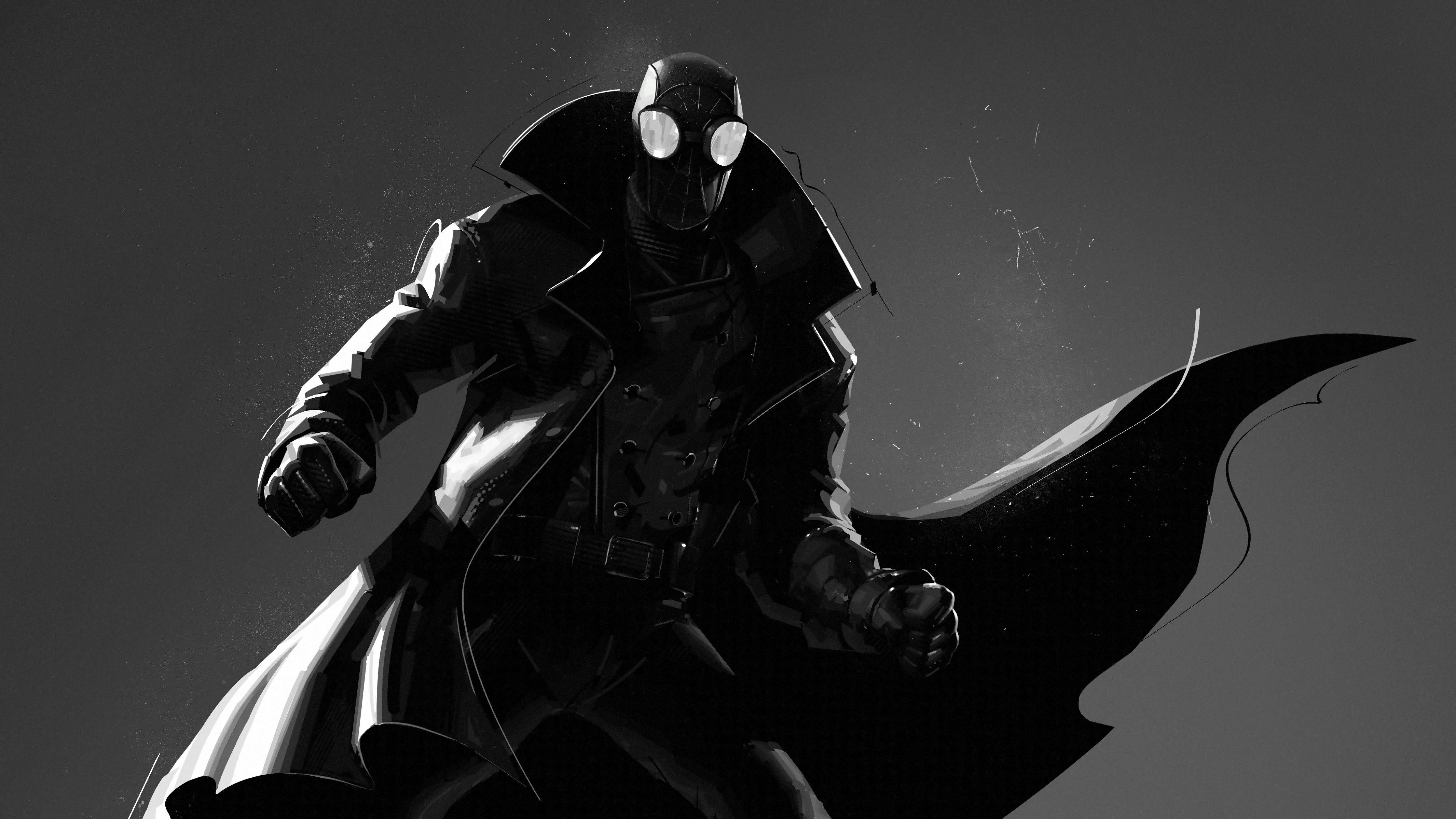 Spider-Man Noir bianco e nero, 5000x2813 4K Ultra HD, Monitor 4K