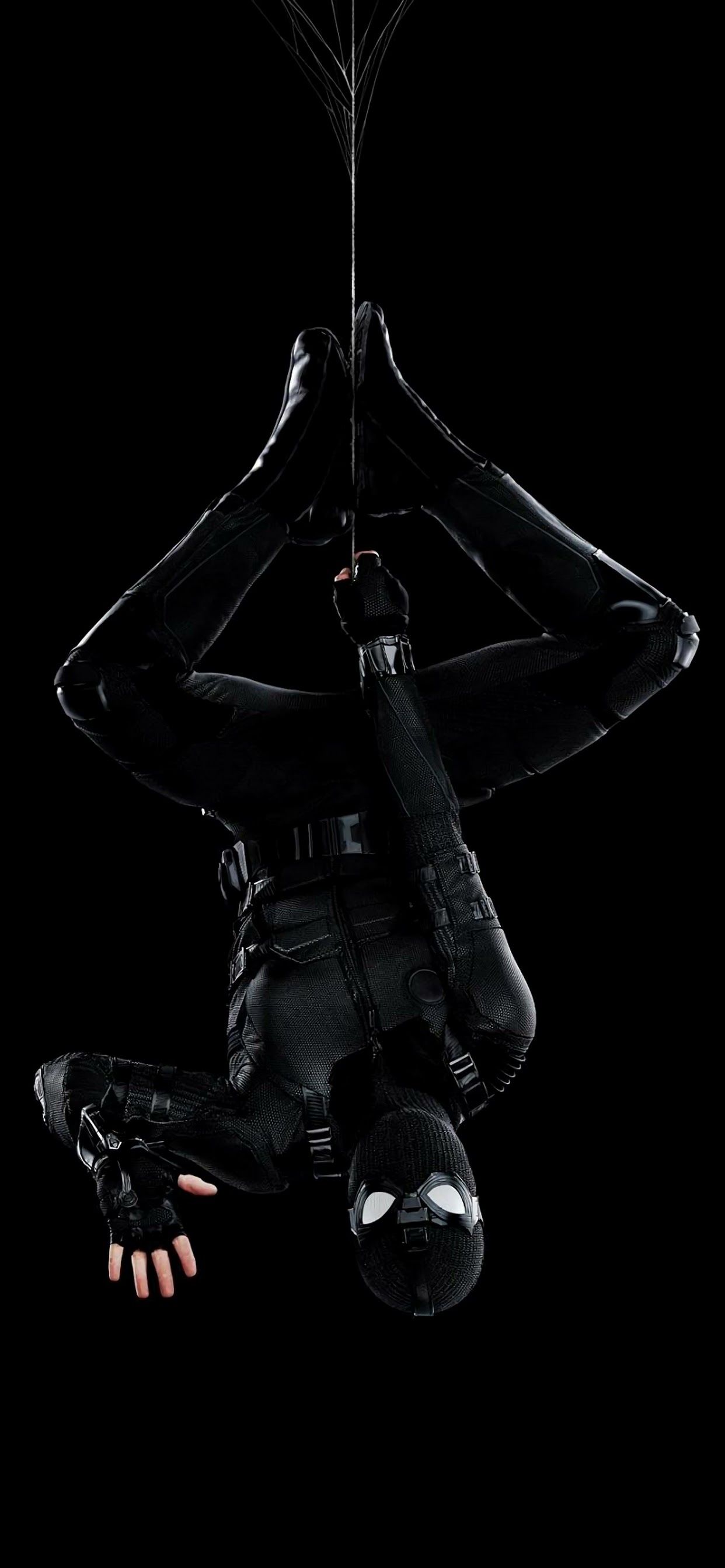 Spider-Man tuta nera appeso, 1242x2688 Full HD Verticale, iPhone Pro Max