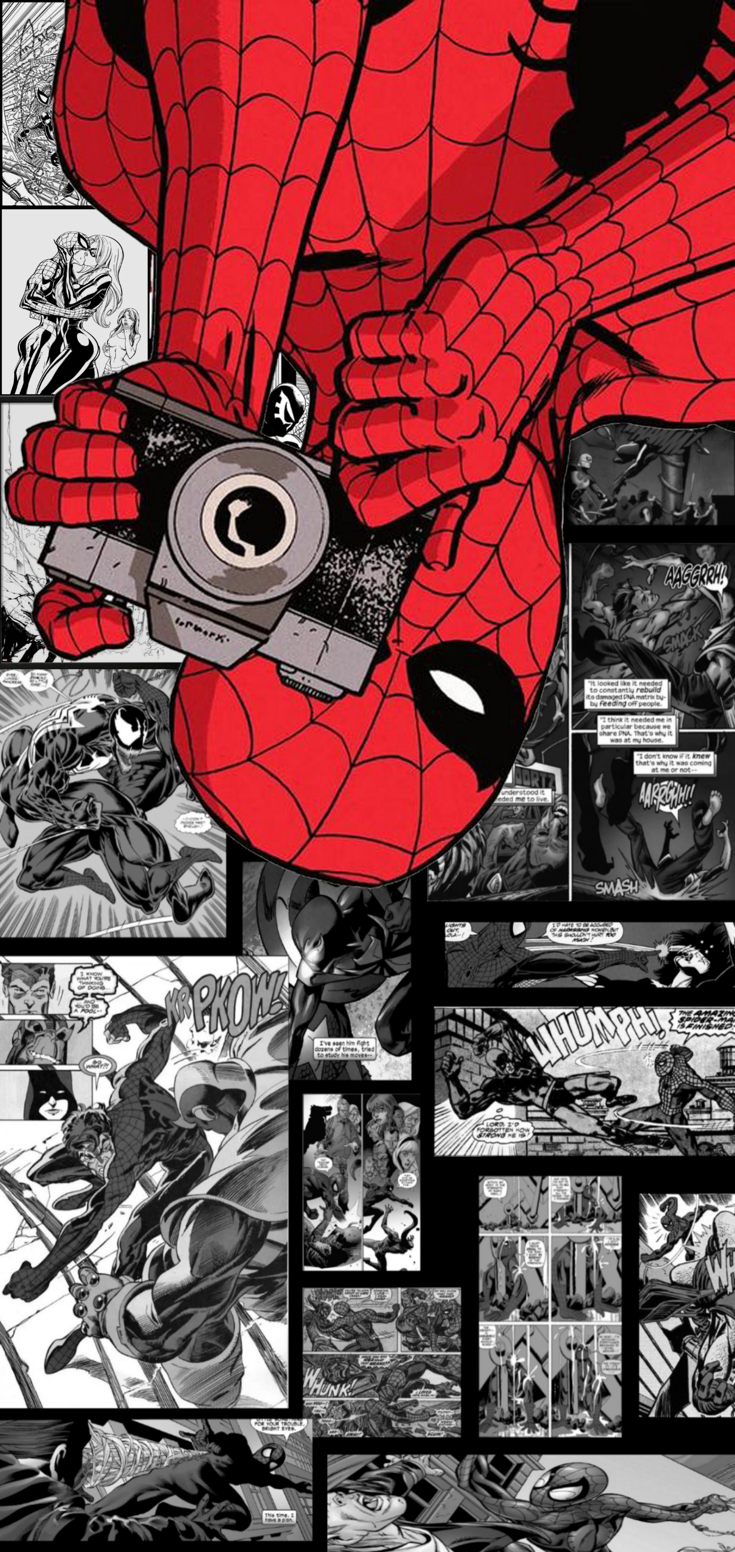 Spider-Man con fotocamera, fumetti, 1440x3040 Verticale, Samsung Galaxy