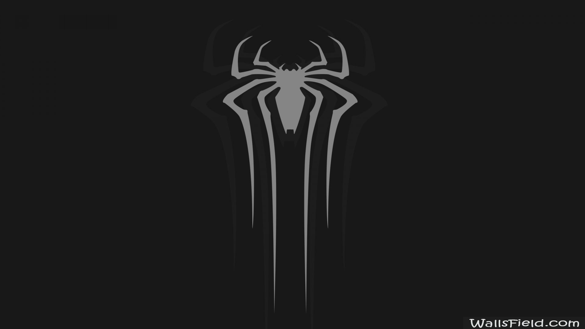 Logo ragno Spider-Man grigio, 1920x1080 Full HD, Laptop