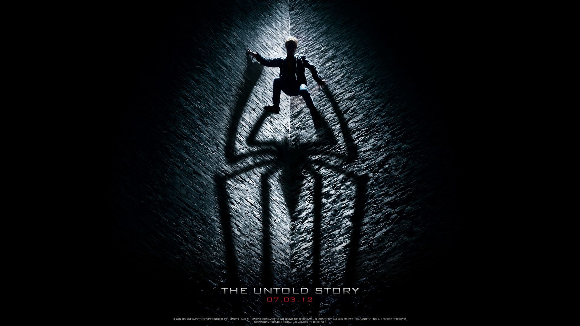 Spider-Man logo bianco e nero, 1920x1080 1080p, PC