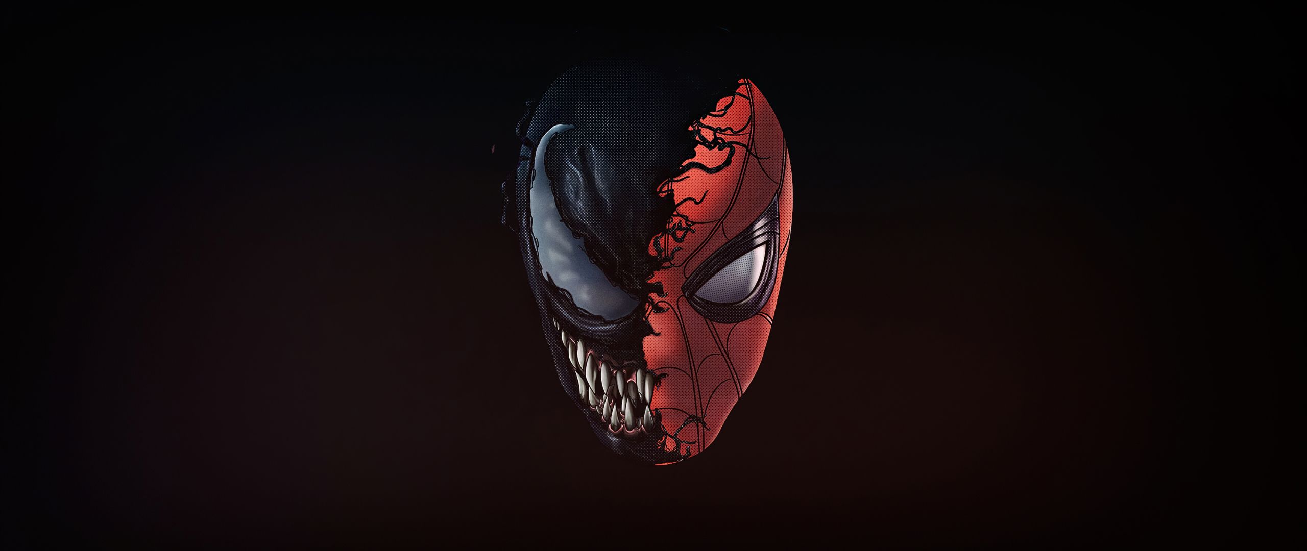 Maschera Spider-Man Venom fusa, 2560x1080 21:9, Ultrawide