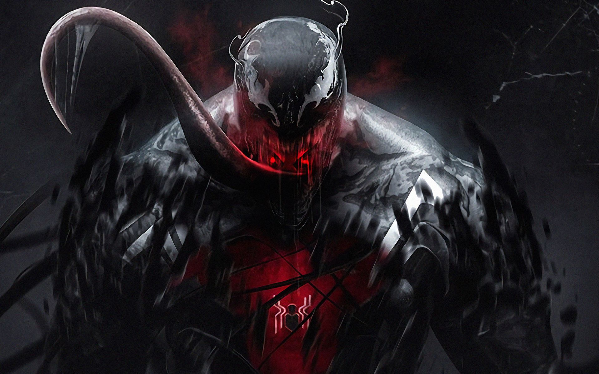 Venom Marvel arte digitale, 1920x1200 Full HD+, iMac