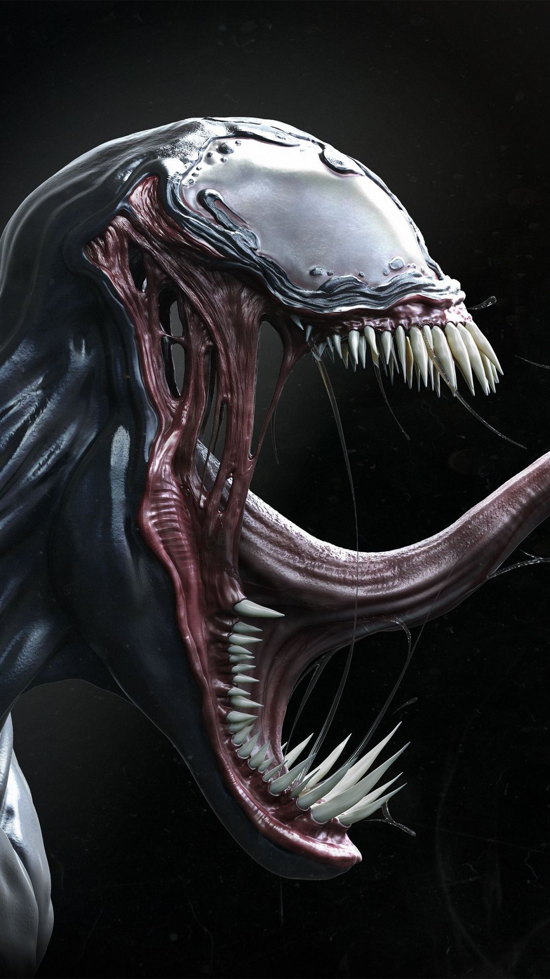 Venom testa denti lingua, 1080x1920 Full HD Verticale, Smartphone