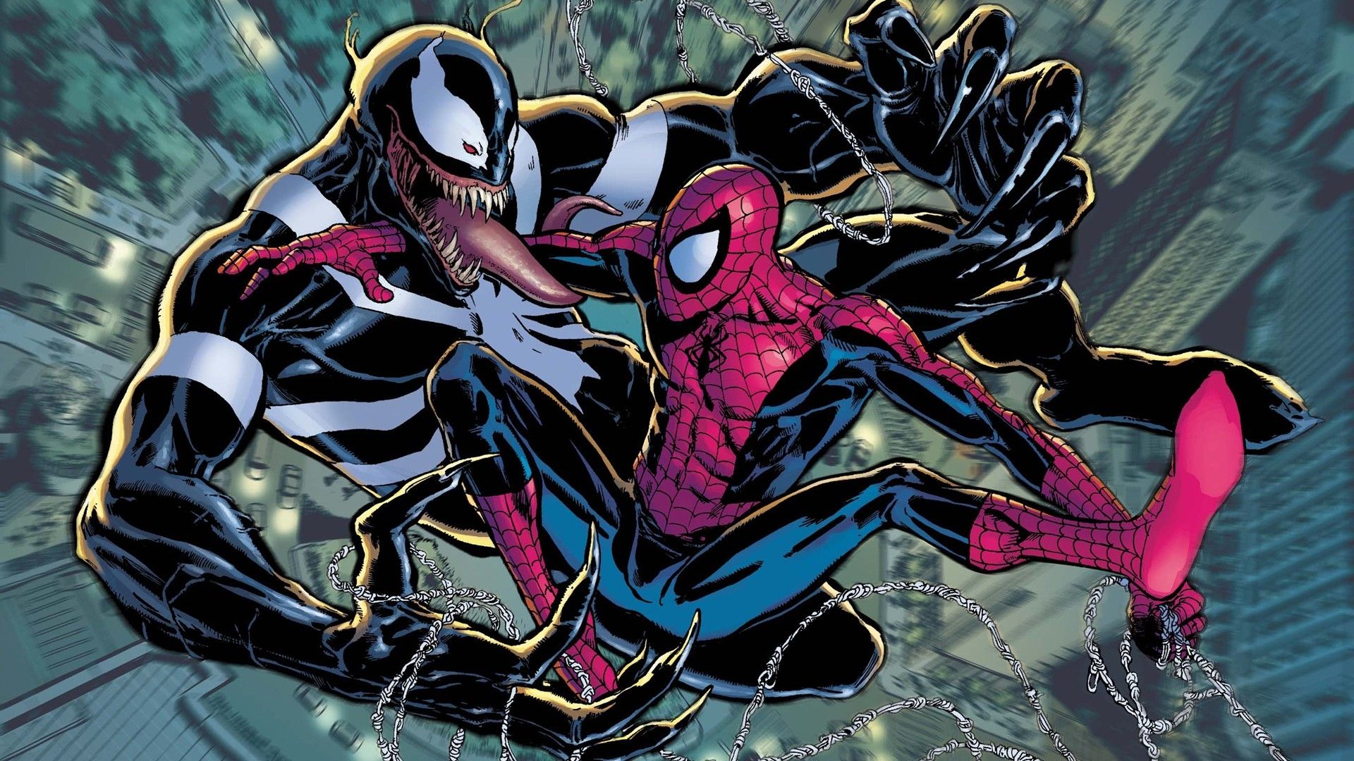 Spider-Man e Venom battaglia, 1920x1080 Full HD 1080p, Desktop