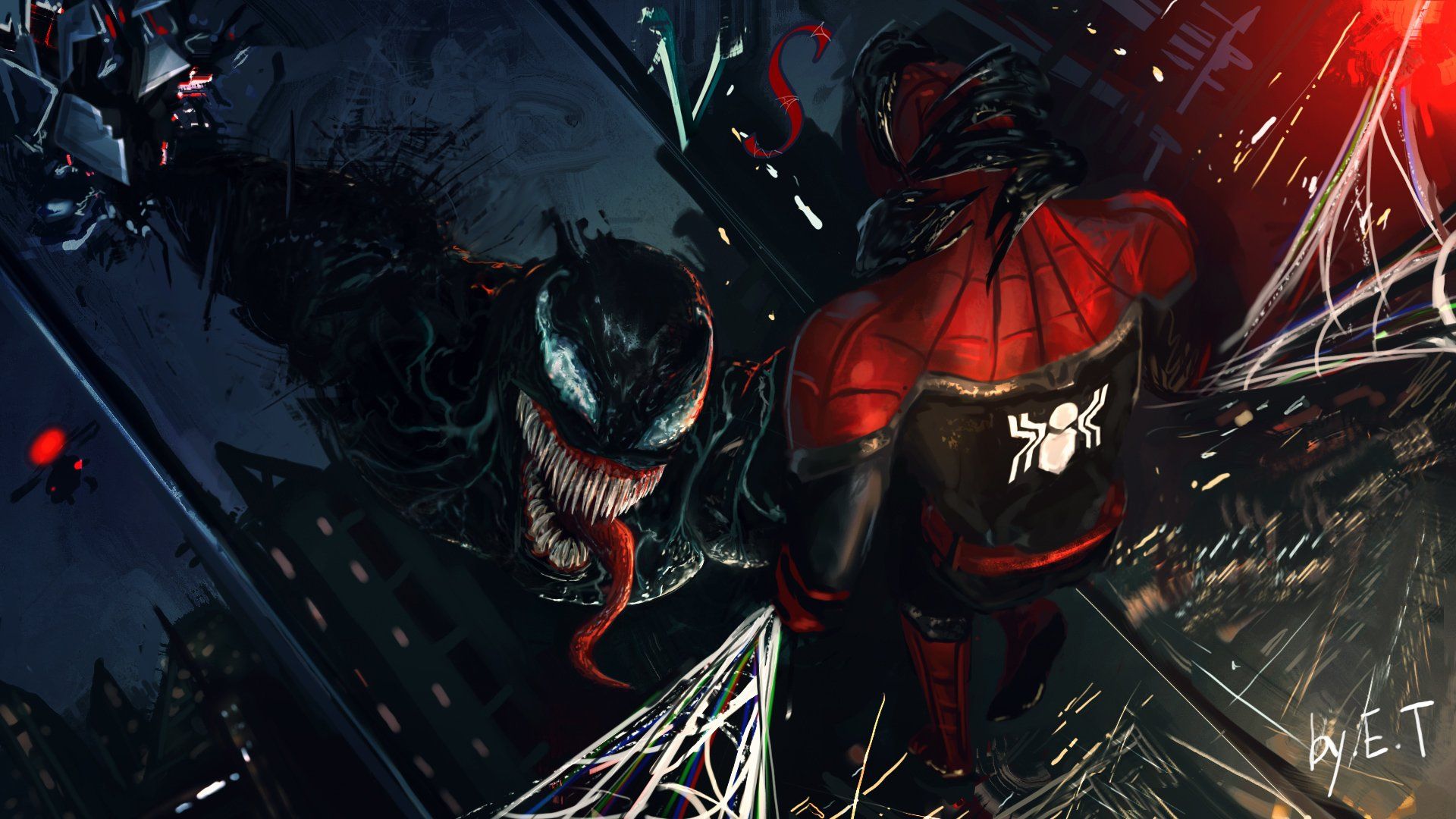 Spider-Man contro Venom, Marvel, 1920x1080 Full HD, Desktop