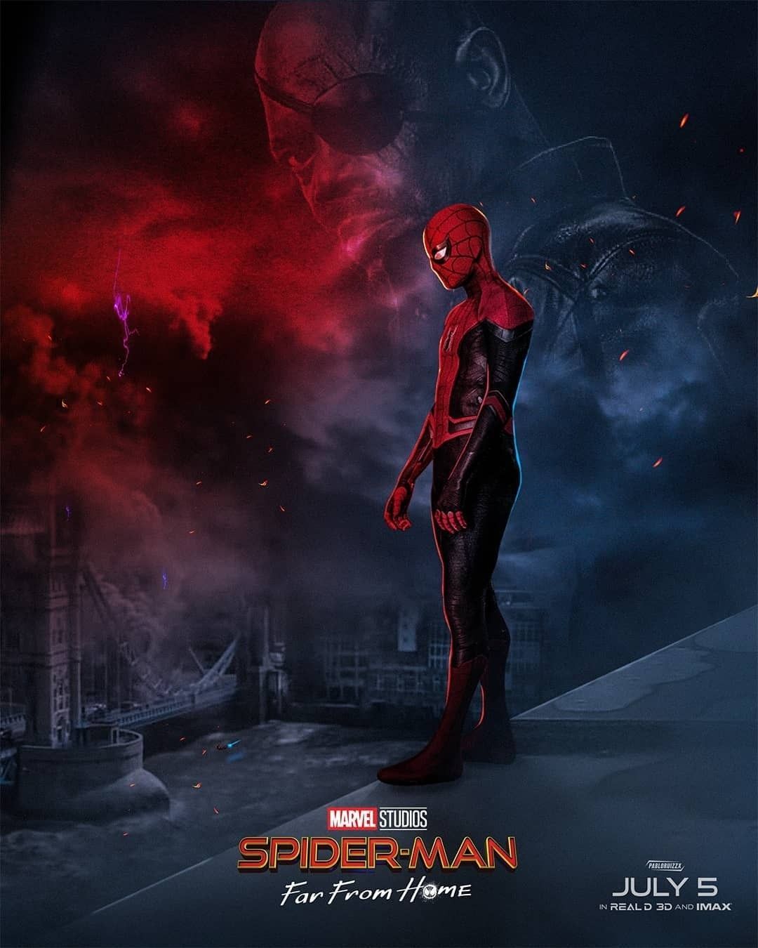 Spider-Man Far From Home poster, 1080x1350 Full HD Verticale, iPhone