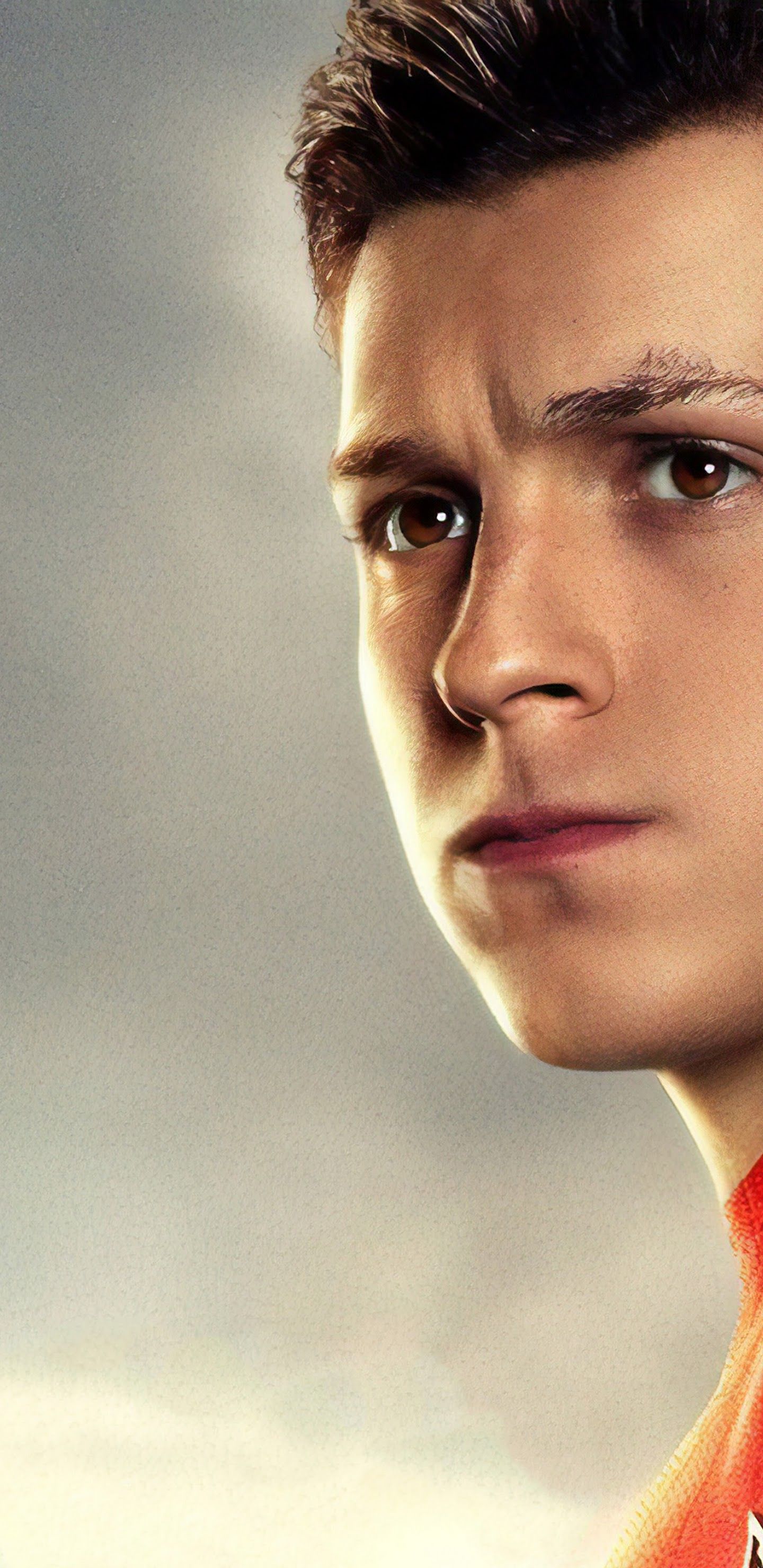 Tom Holland viso primo piano, 1440x2960 Full HD Verticale, Smartphone