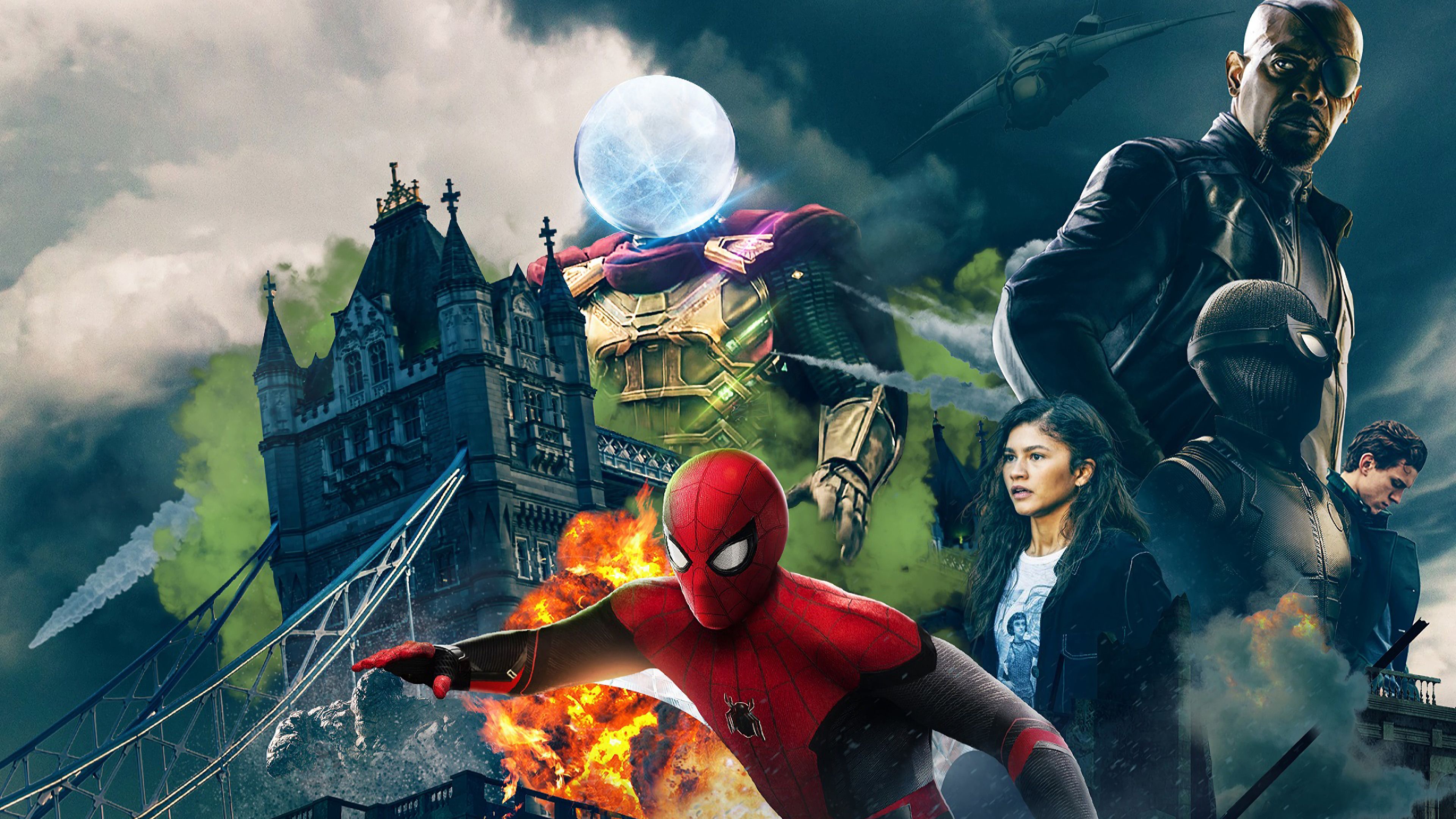 Spider-Man Far From Home poster, 3840x2160 4K, Desktop 4K