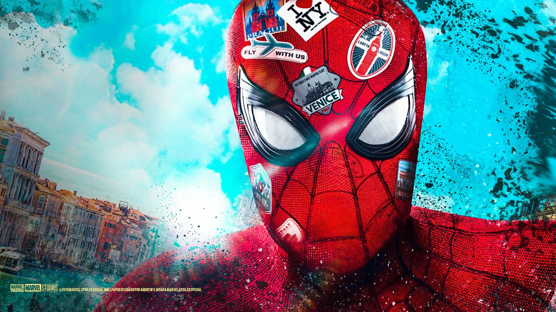 Spider-Man maschera adesivi europei, 1920x1080 Full HD 1080p, Desktop