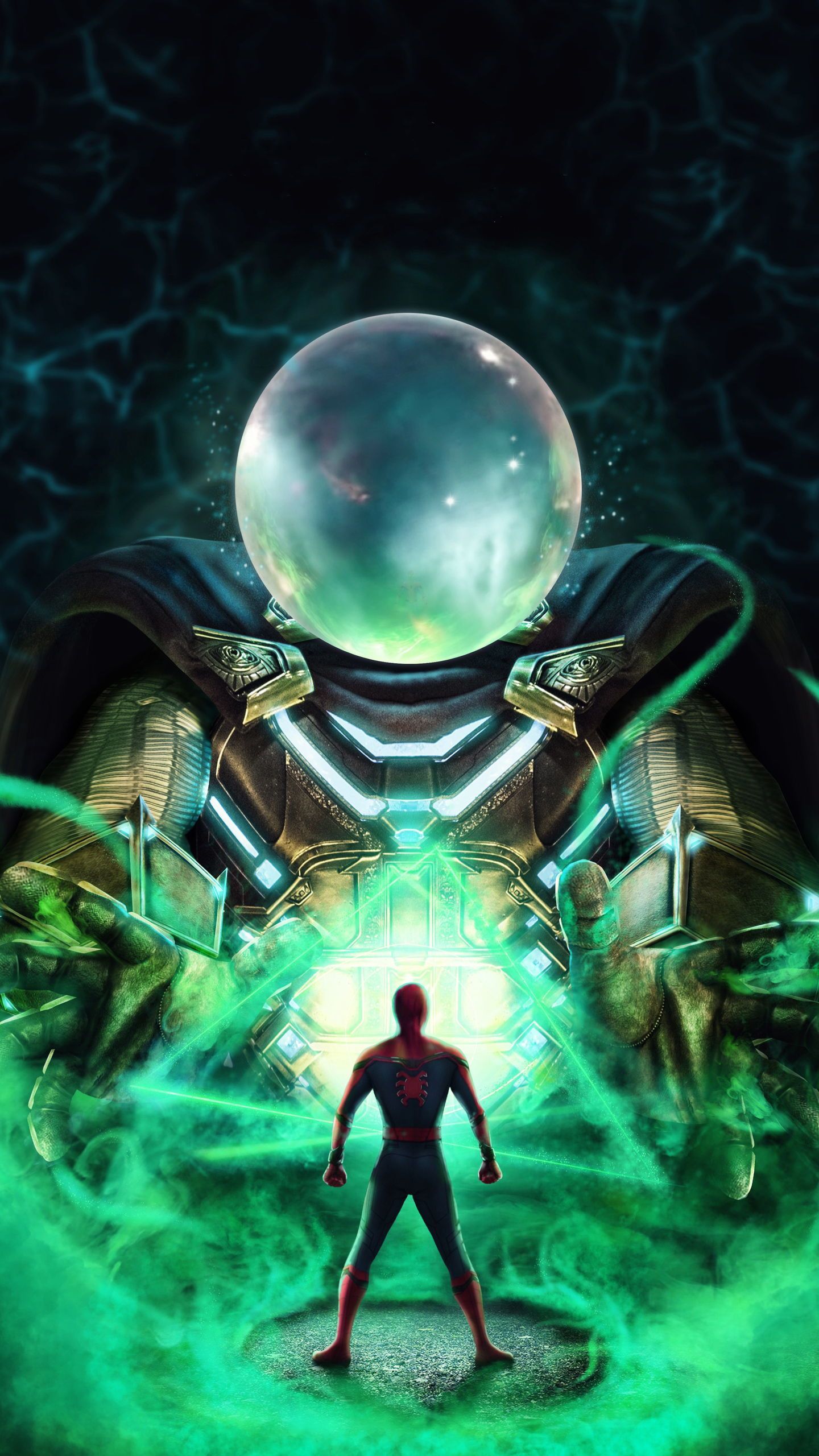 Spider-Man contro Mysterio, 1440x2560 Full HD Verticale, Samsung Galaxy