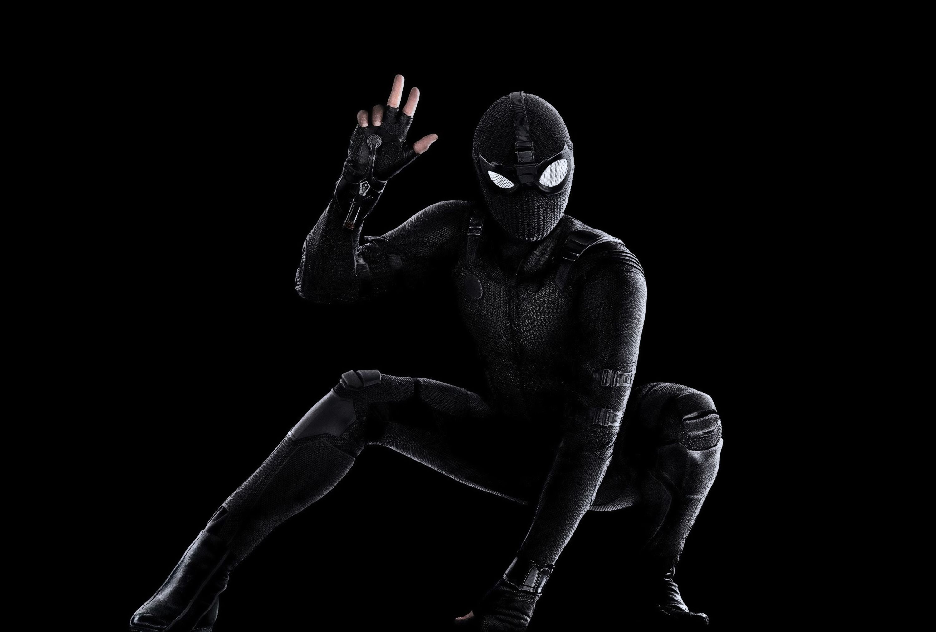 Spider-Man tuta nera stealth, 3000x2024 WQXGA, PC