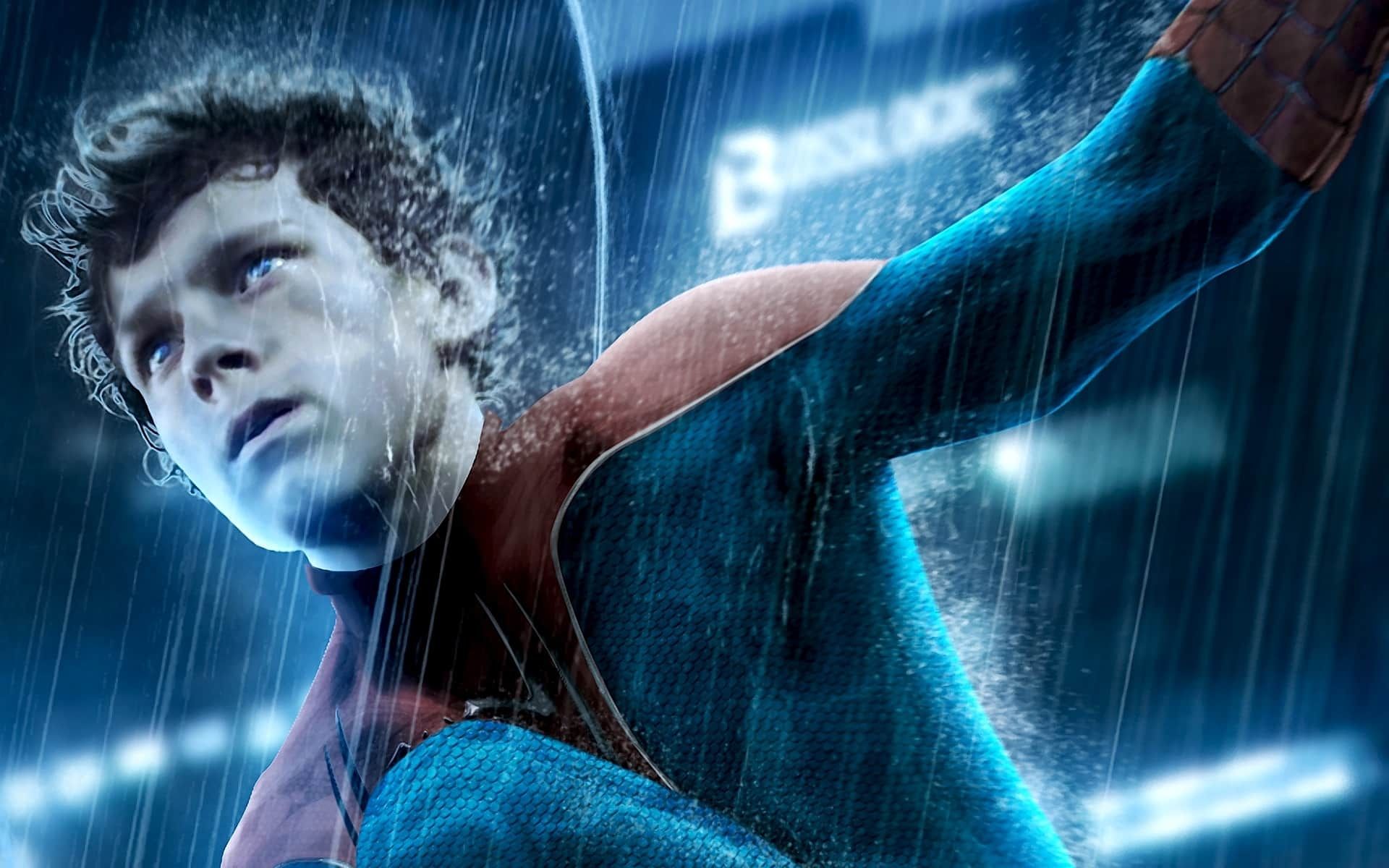 Spider-Man senza maschera pioggia, 1920x1200 Full HD+ WUXGA, Desktop