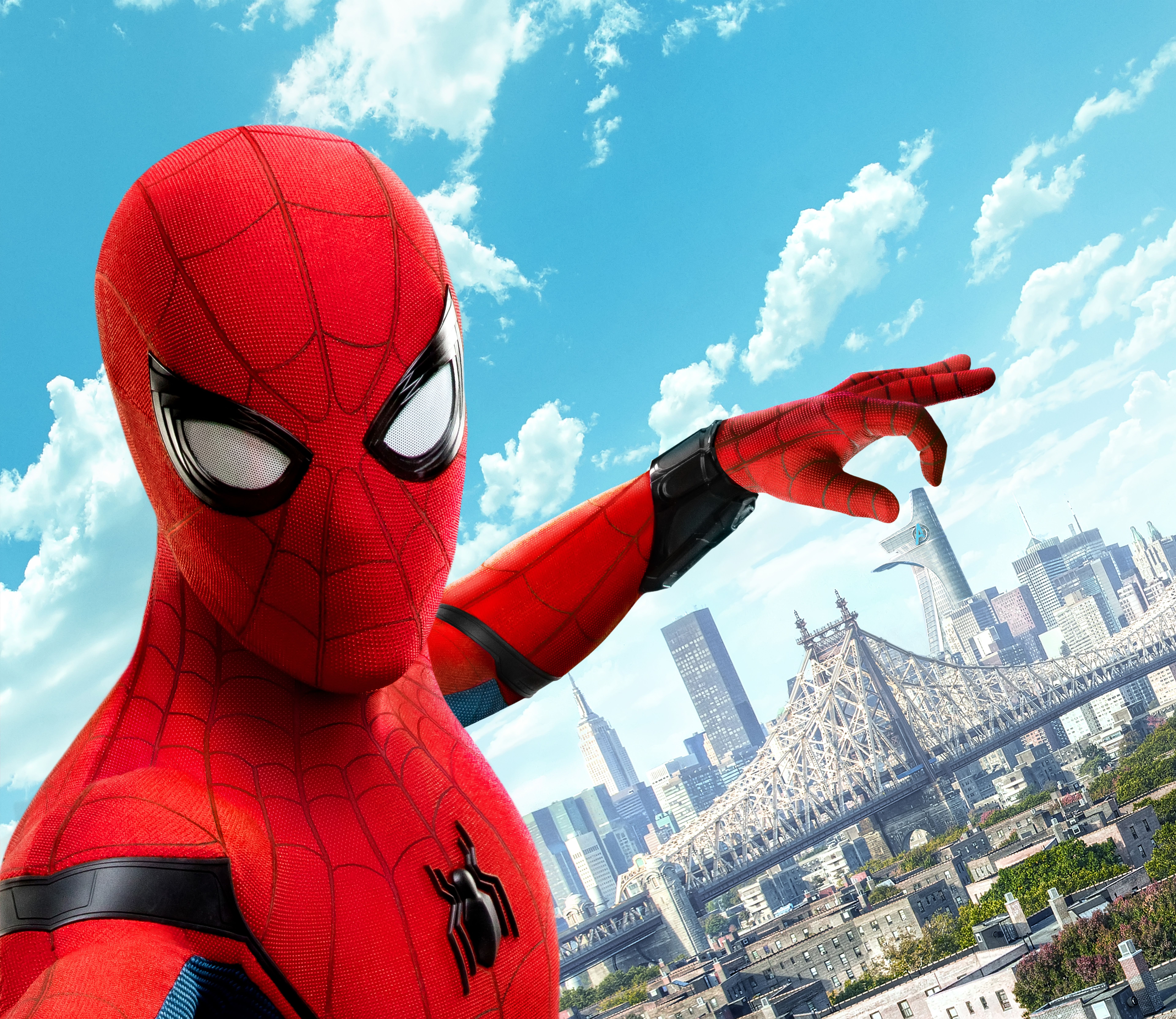 Spider-Man Homecoming città, 7680x6654 4K Ultra HD, Smart TV 4K