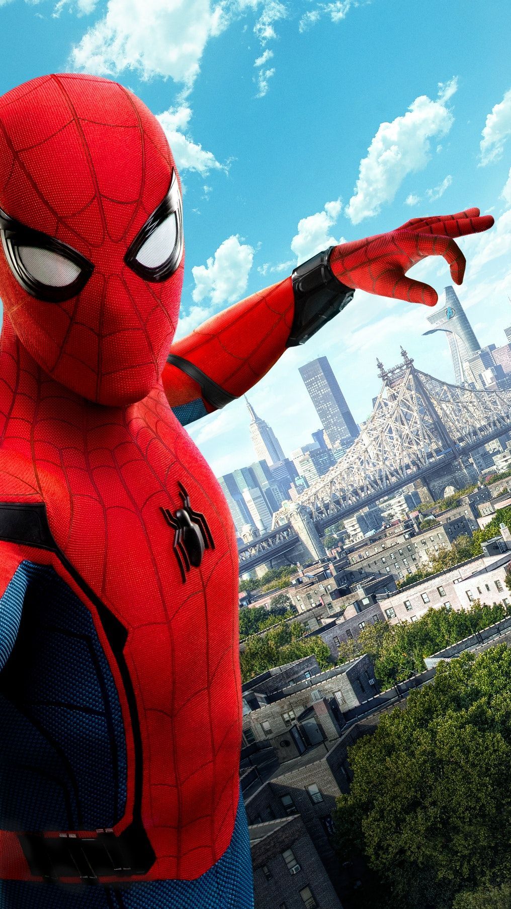 Spider-Man Homecoming su tetto, 1016x1807 Verticale, Mobile