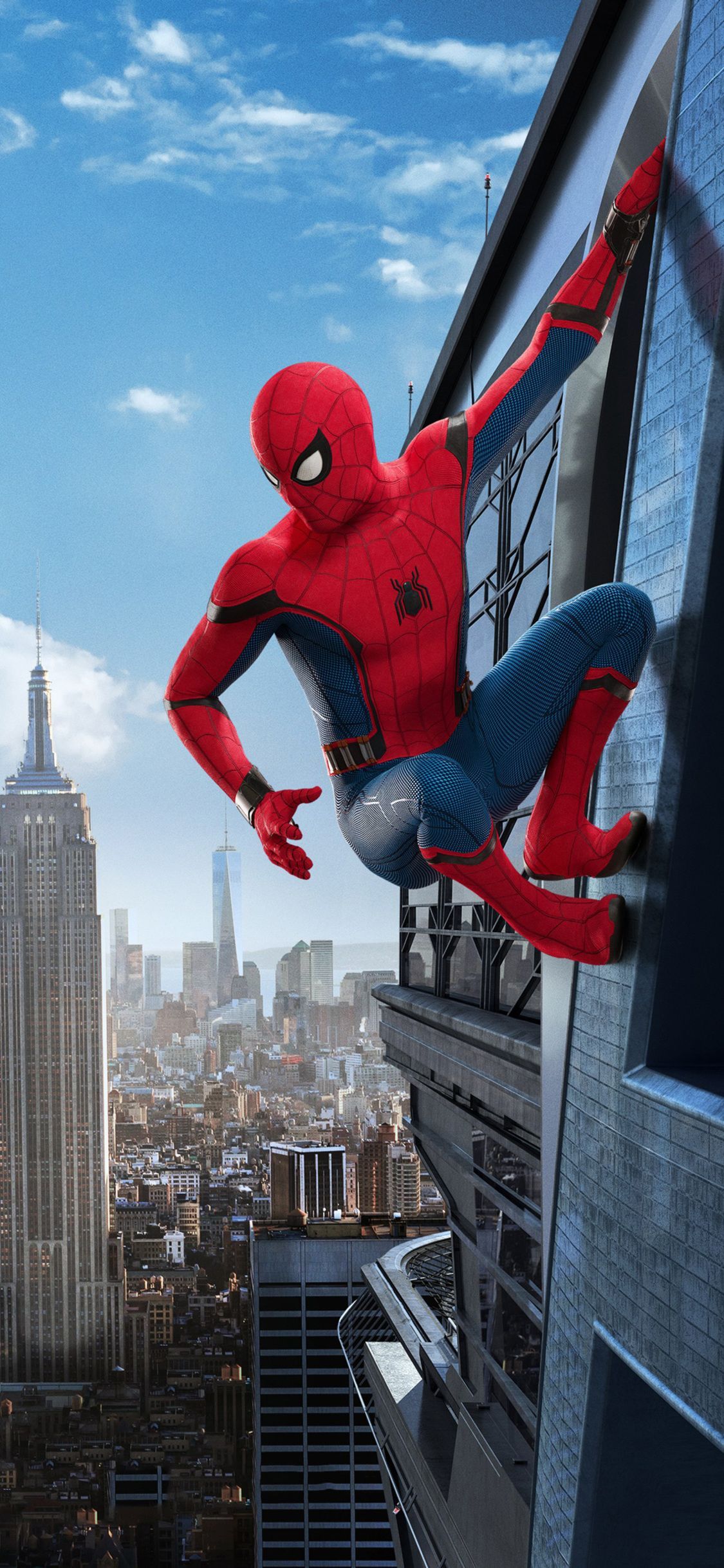 Spider-Man su edificio, New York, Marvel, 1125x2436 Verticale, Mobile