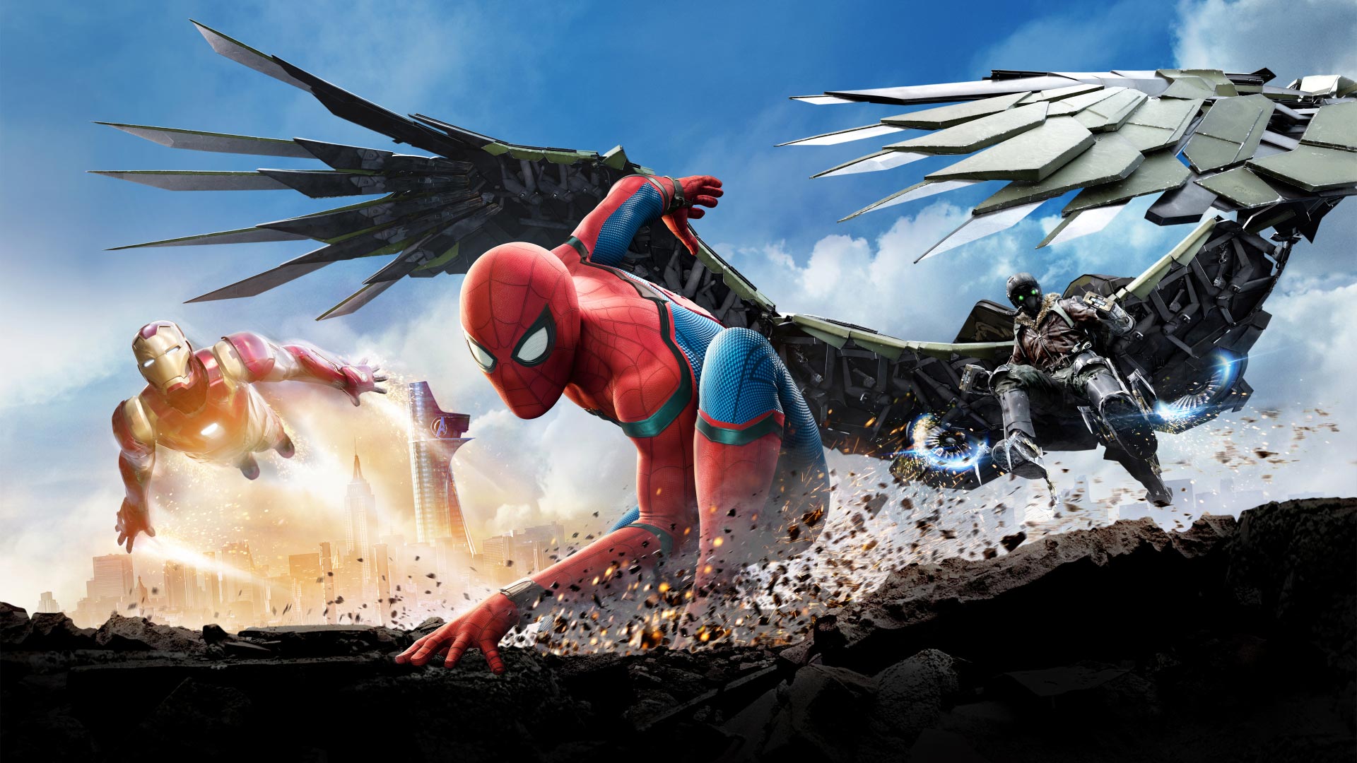 Spider-Man Homecoming poster film, 1920x1080 Full HD, PC