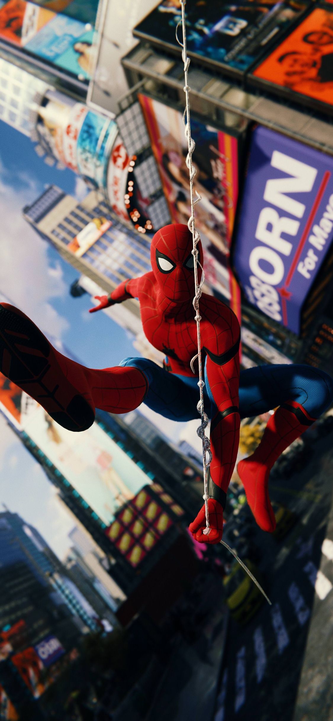 Spider-Man appeso a tela, 1125x2436 Full HD Verticale, iPhone