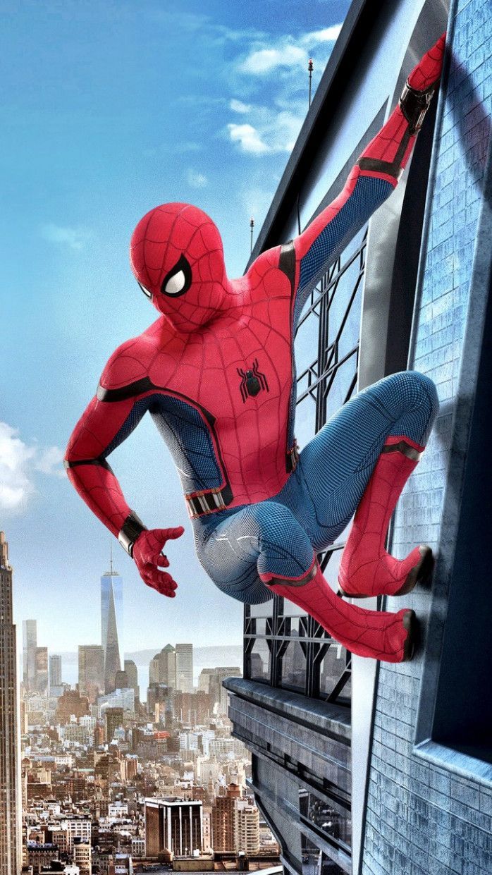 Spider-Man su grattacielo città, 698x1241 Full HD Verticale, iPhone