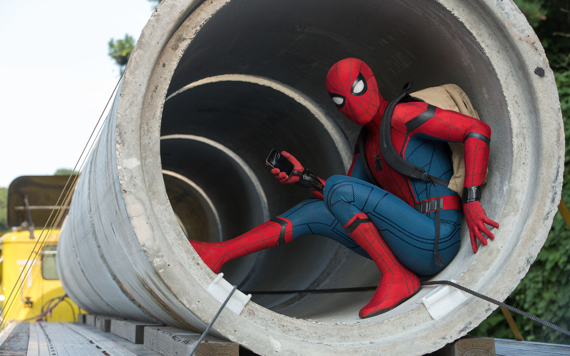 Spider-Man in tubo cemento, 1920x1200 WUXGA, iMac