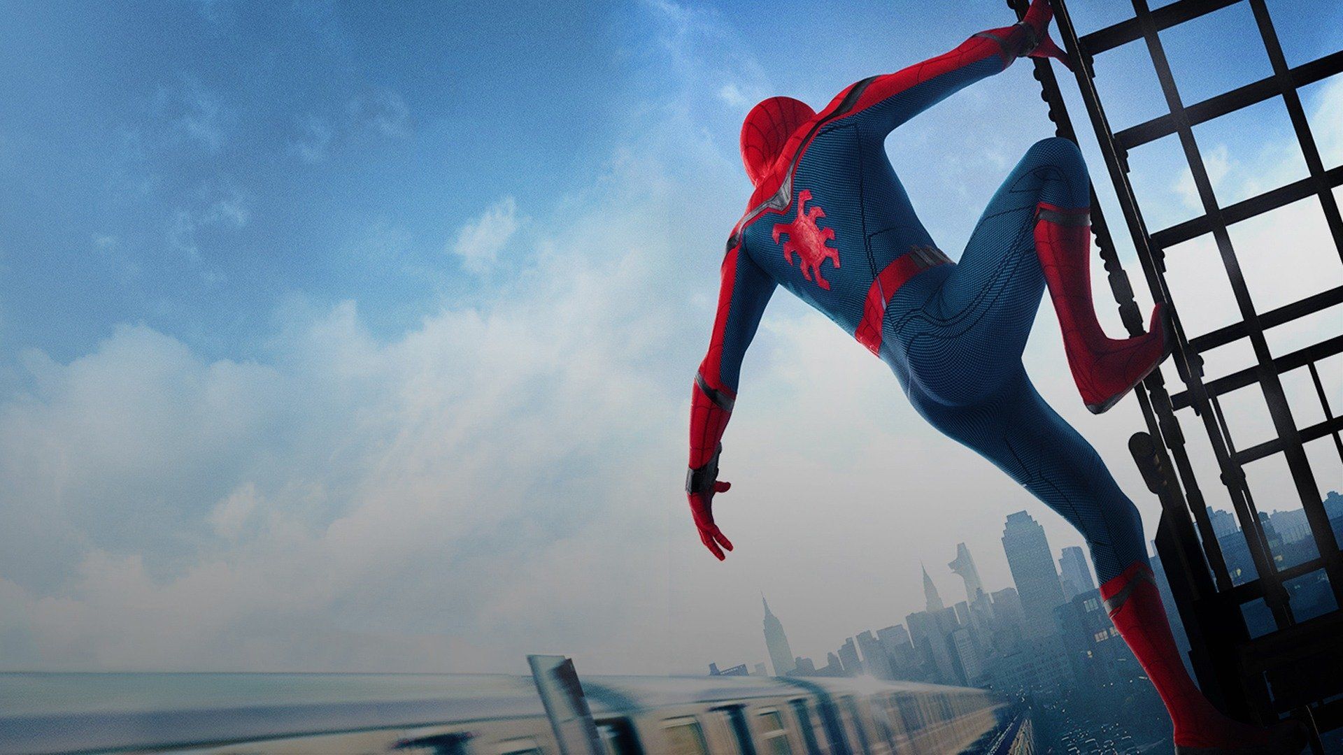 Spider-Man arrampicato su ponte, 1920x1080 1080p, Desktop