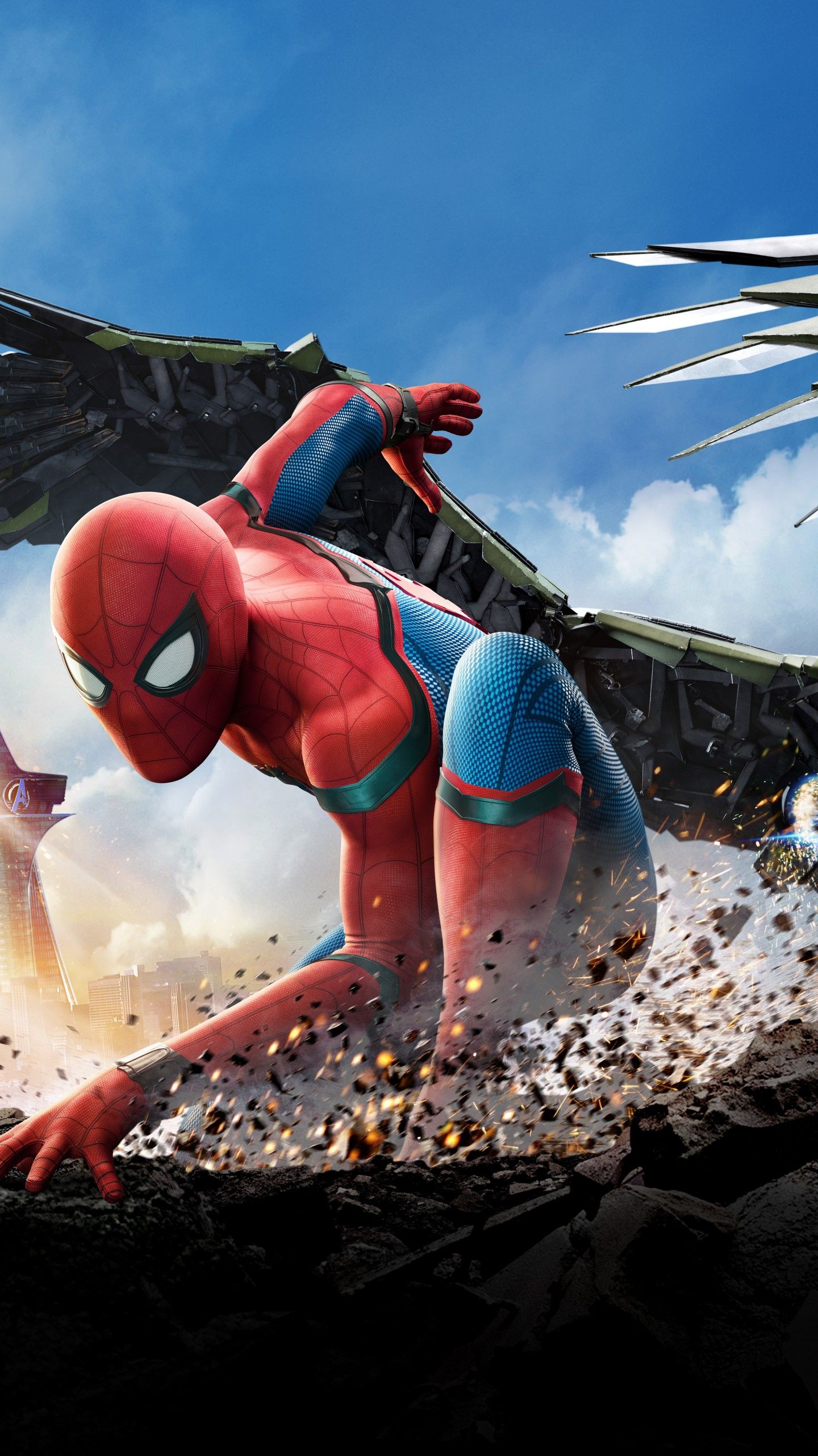 Spider-Man Homecoming poster film, 1440x2560 Full HD Verticale, iPhone