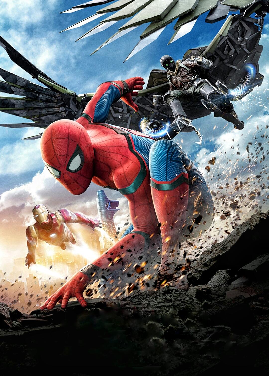 Spider-Man Homecoming poster film, Uomo Ragno, 1080x1508 Full HD Verticale, Smartphone