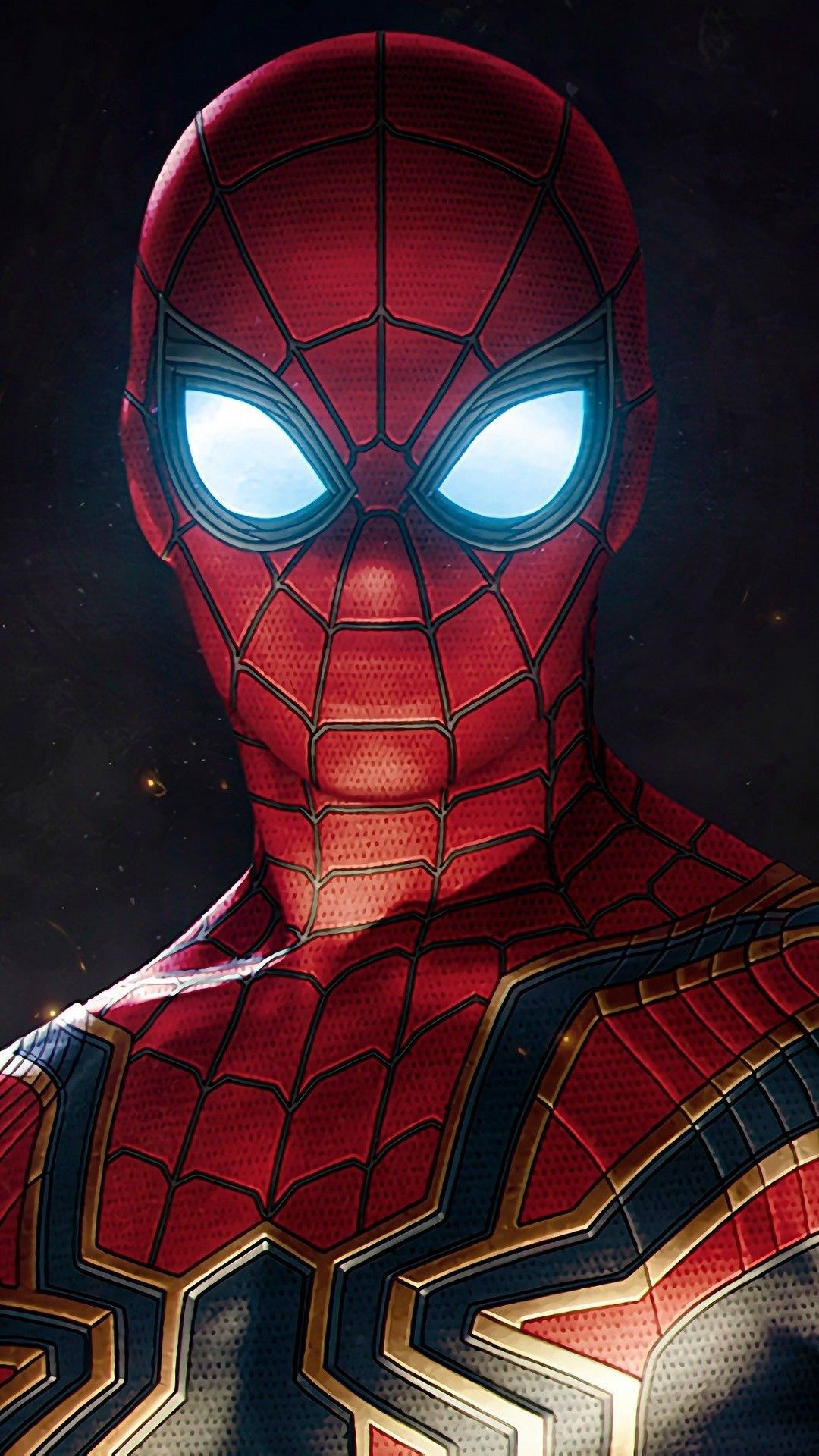 Spiderman maschera Iron Spider, Uomo Ragno, 1080x1920 Full HD Verticale, iPhone Pro