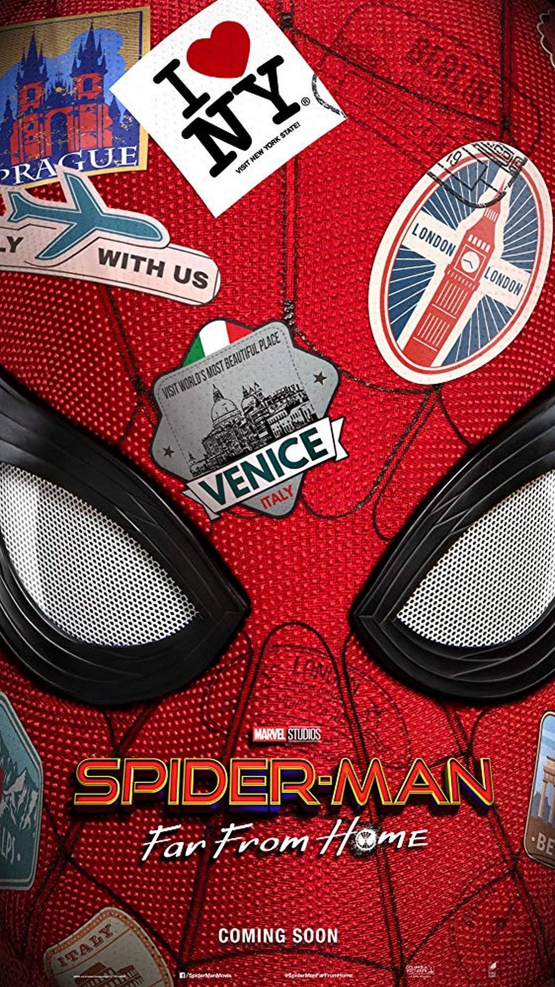 Spider-Man Far From Home poster, 1080x1920 Full HD Verticale, Smartphone