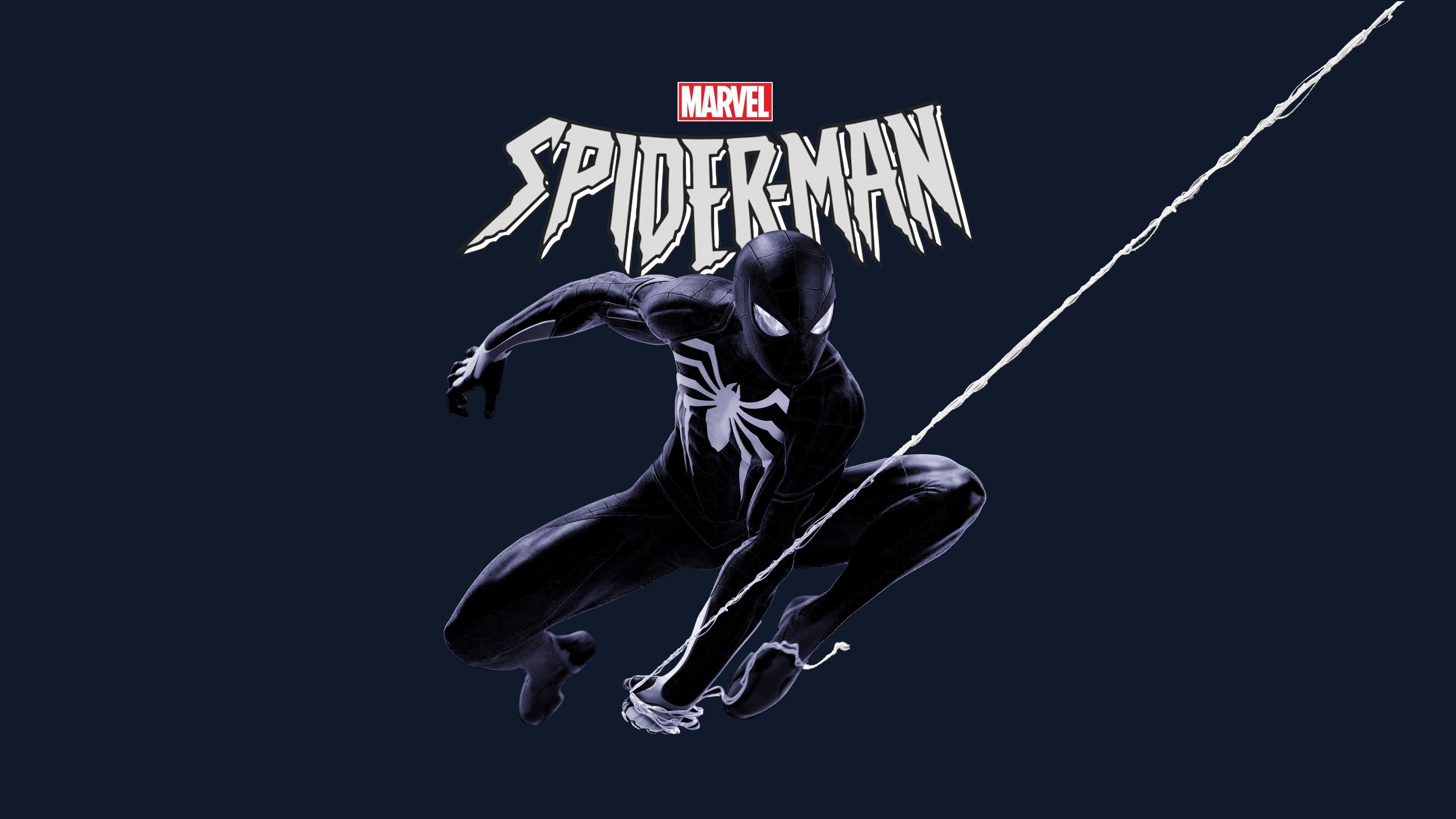 Spider-Man simbionte nero, 3840x2160 4K, Desktop 4K